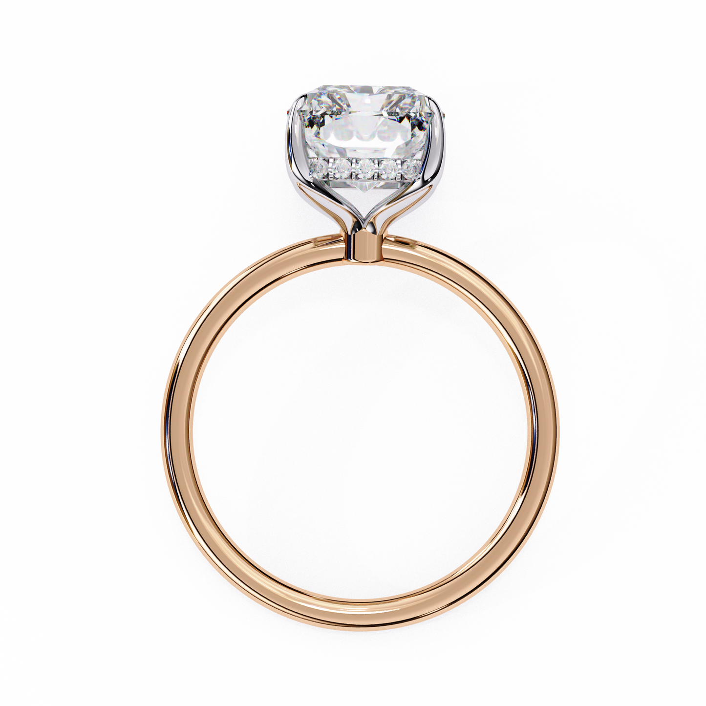 Moonlit Emerald Diamond Ring