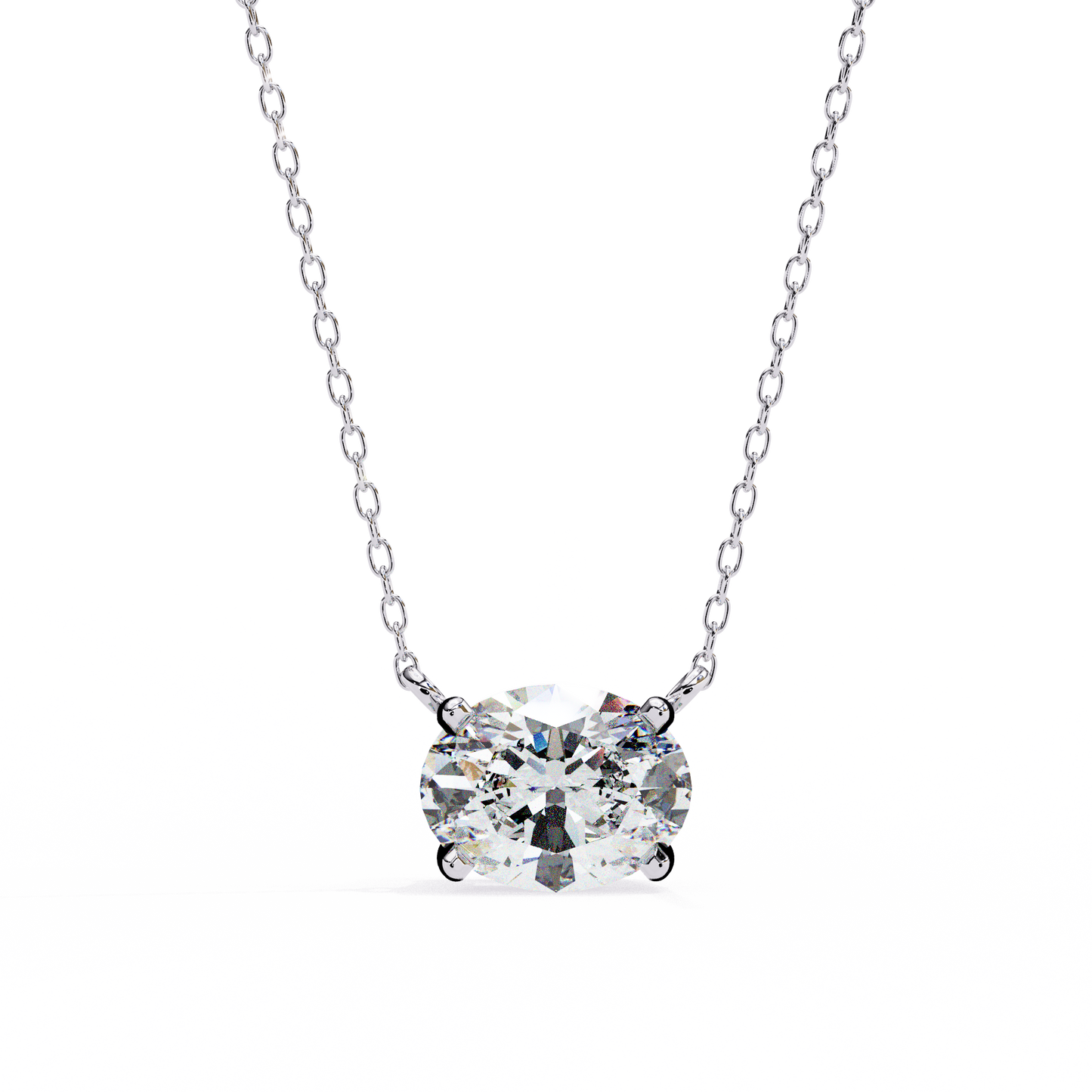 Ivy Grace Oval Diamond Pendant