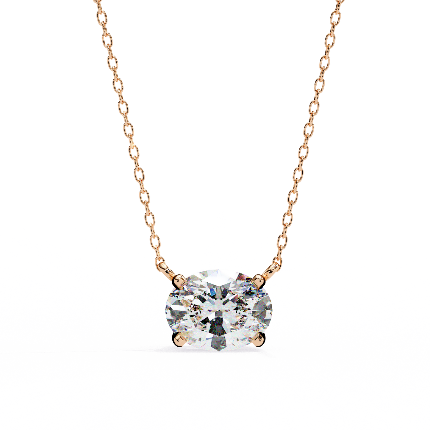Ivy Grace Oval Diamond Pendant