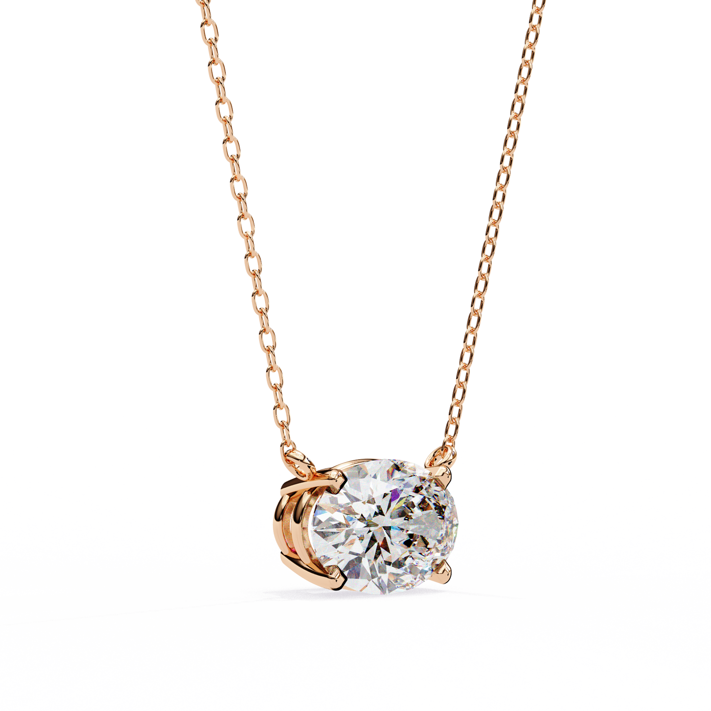 Ivy Grace Oval Diamond Pendant