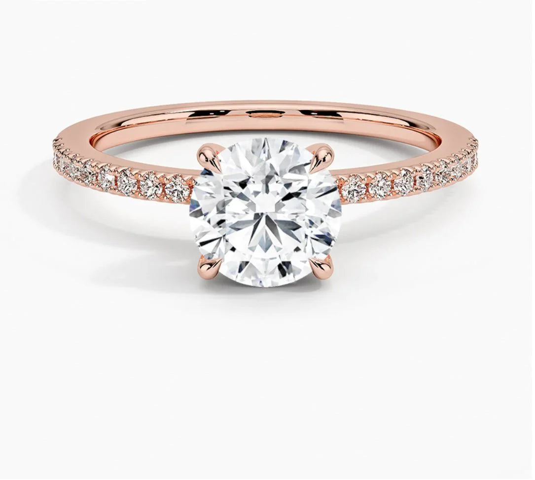 IGI Certified 1CT D VVS2 Lab Grown Diamond Round Cut Solitaire Ring