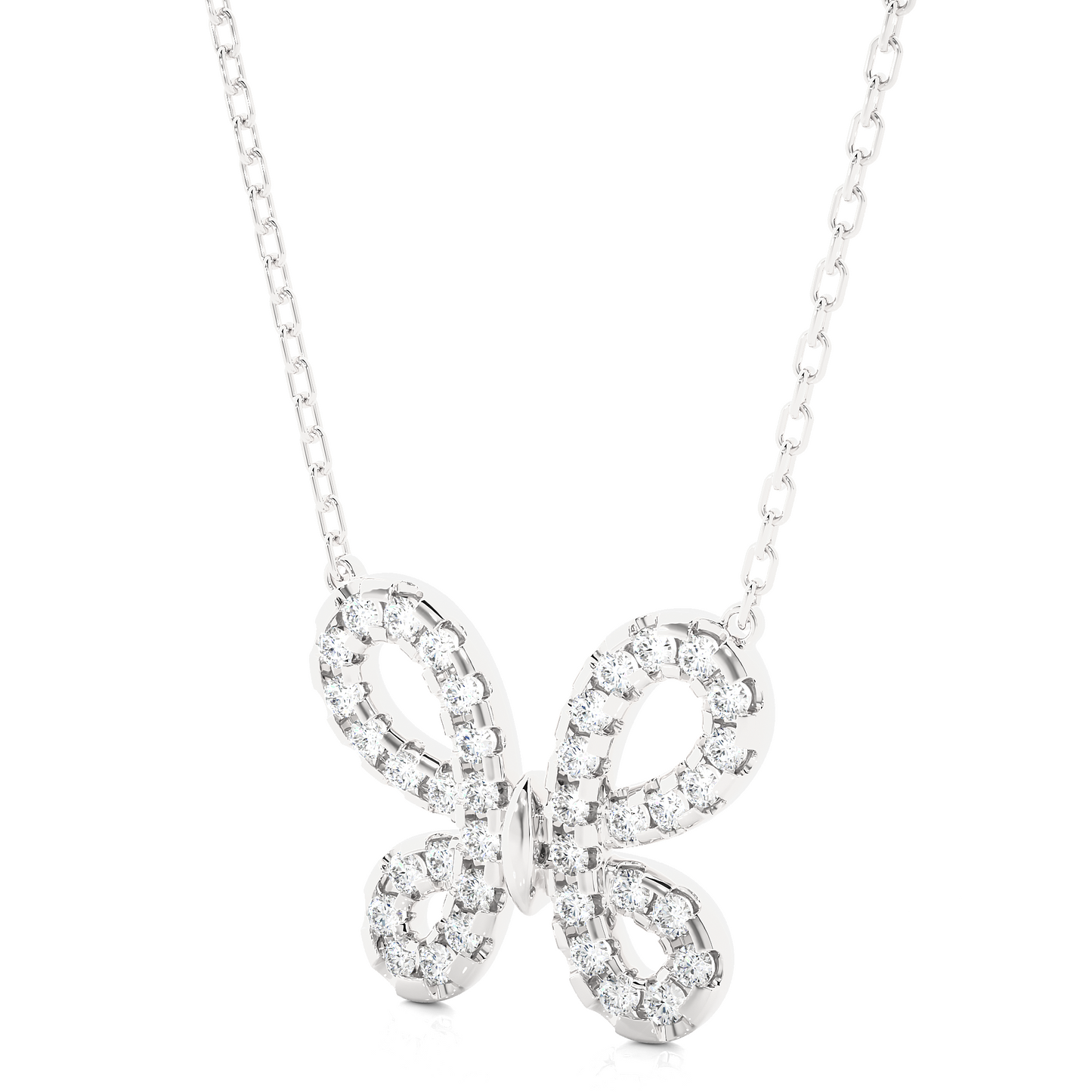 Eternal Butterfly Diamond Pendant
