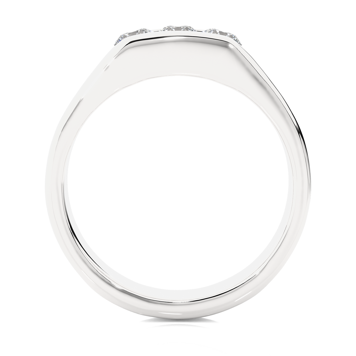 Roman Round Diamond Ring