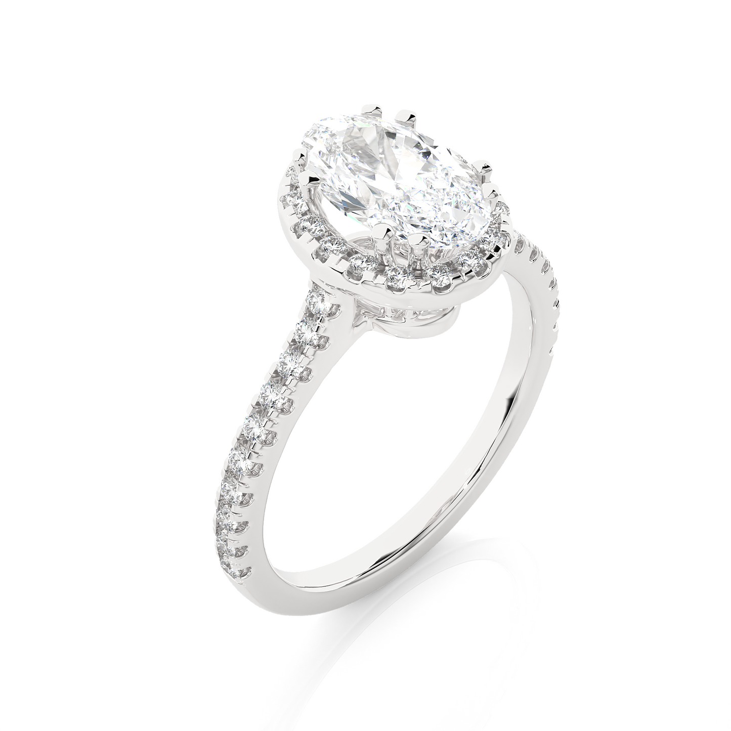 Victorian Oval Diamond Ring