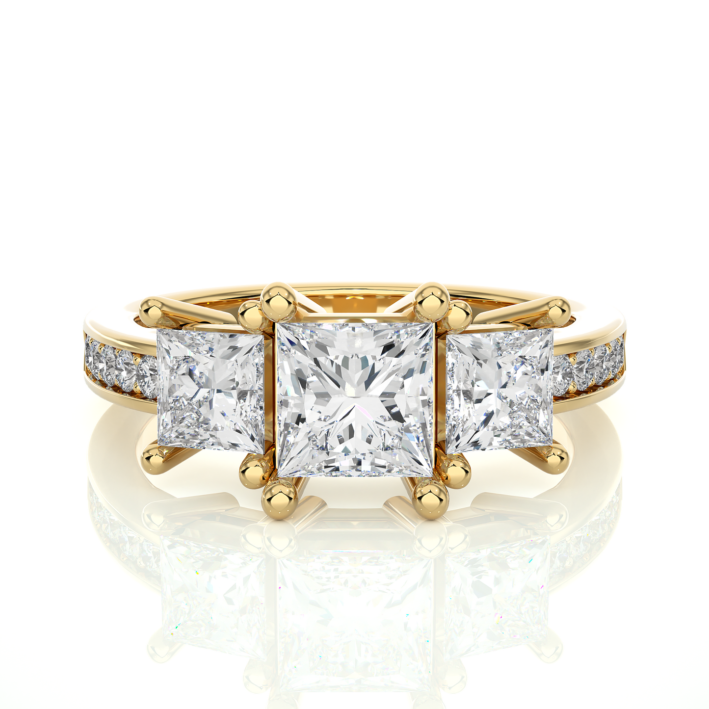 Trio Princess Diamond Ring