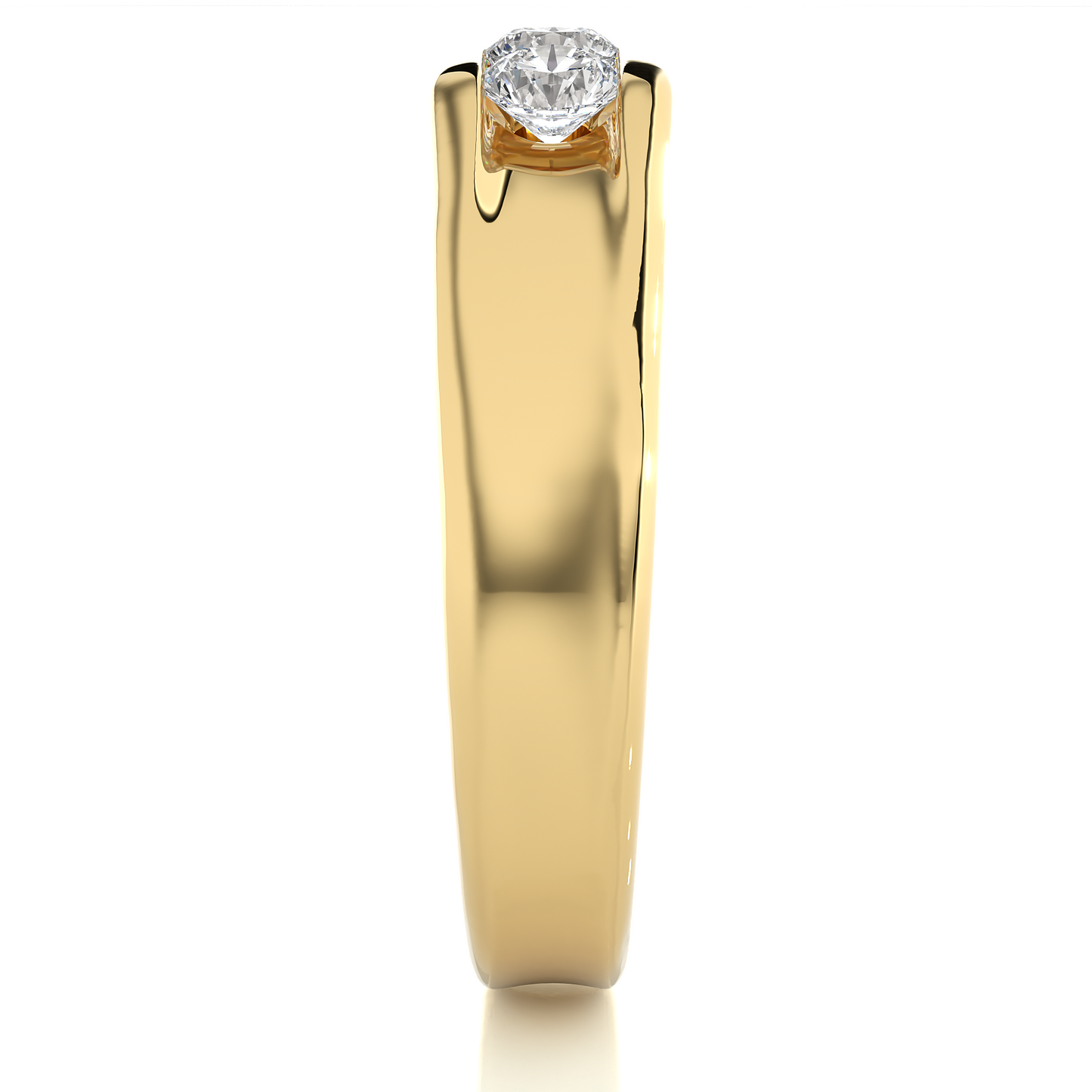 Roman Round Diamond Ring
