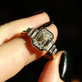 2 Carat Emerald Baguette Lab Grown Diamond ring  | IGI Certified D-E VS1-VVS2 | 14K / 18K Solid Gold | 2 To 5 Carat