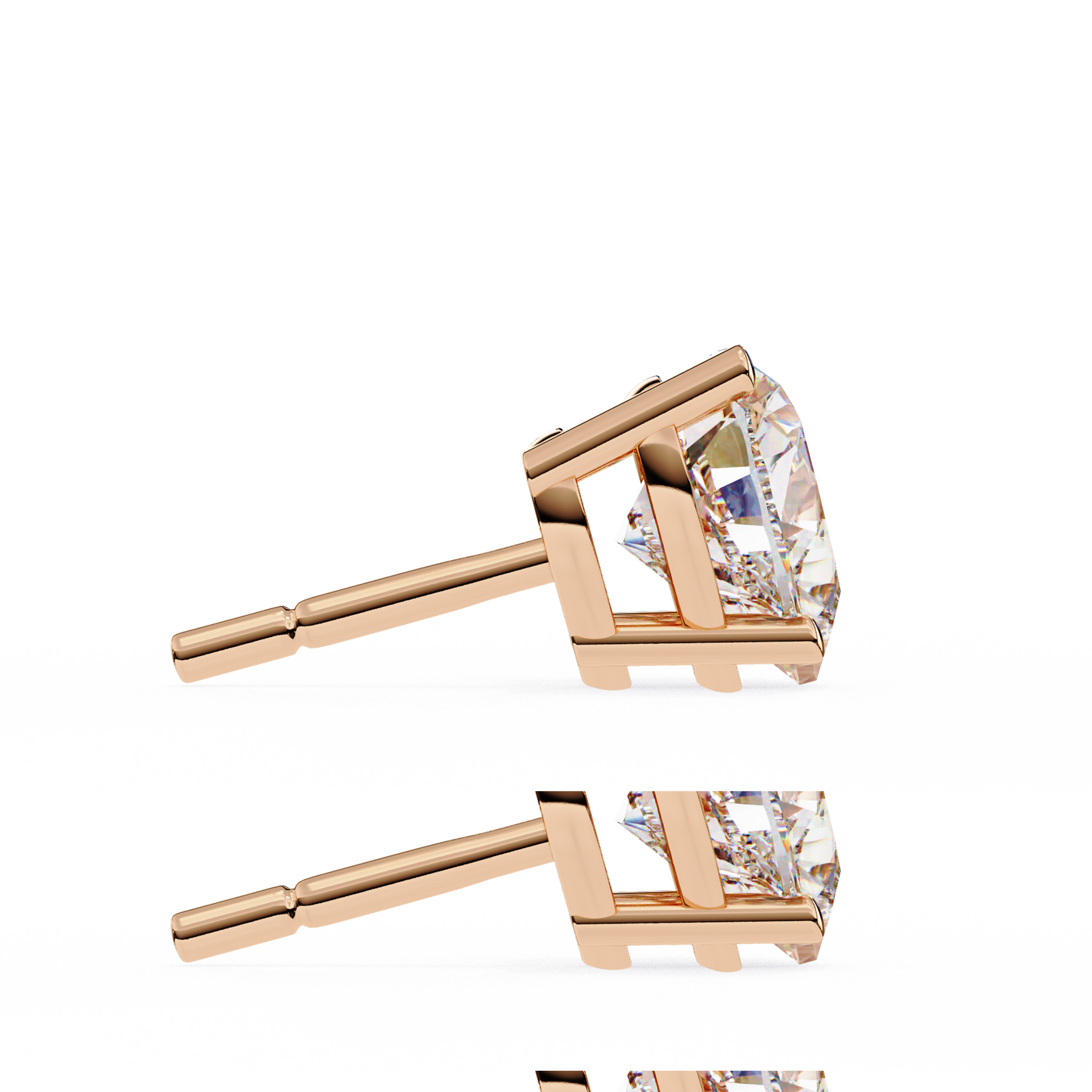 Elegance Heart Diamond Earrings