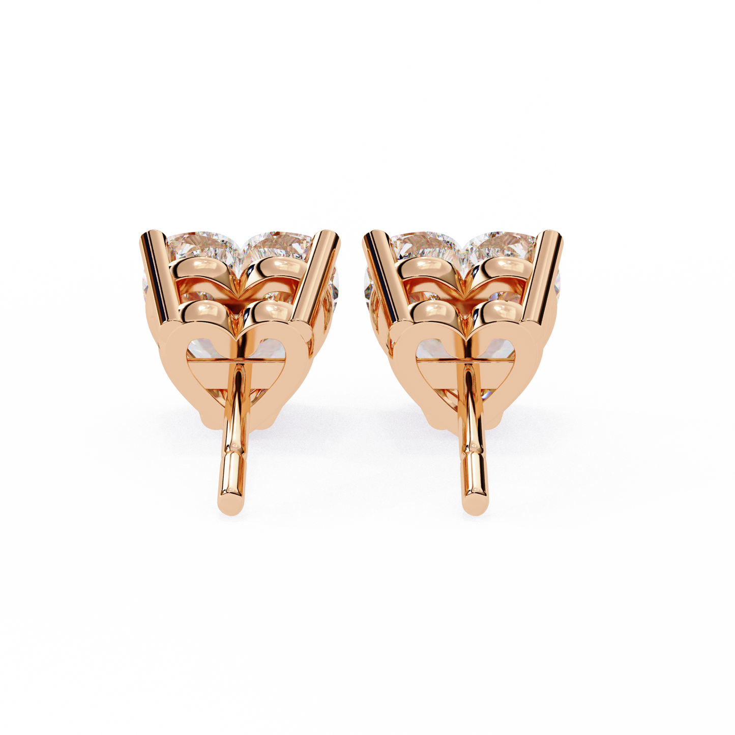 Elegance Heart Diamond Earrings