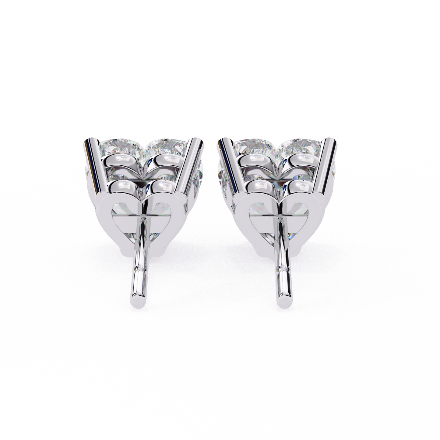 Elegance Heart Diamond Earrings