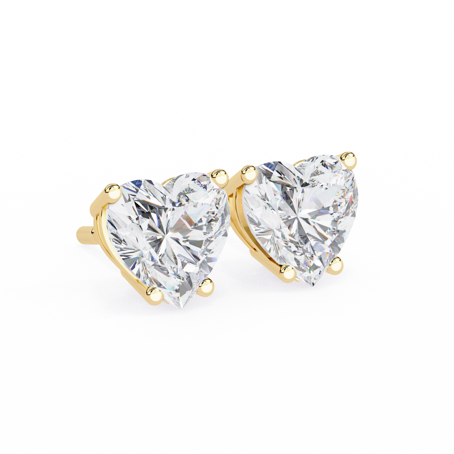 Elegance Heart Diamond Earrings