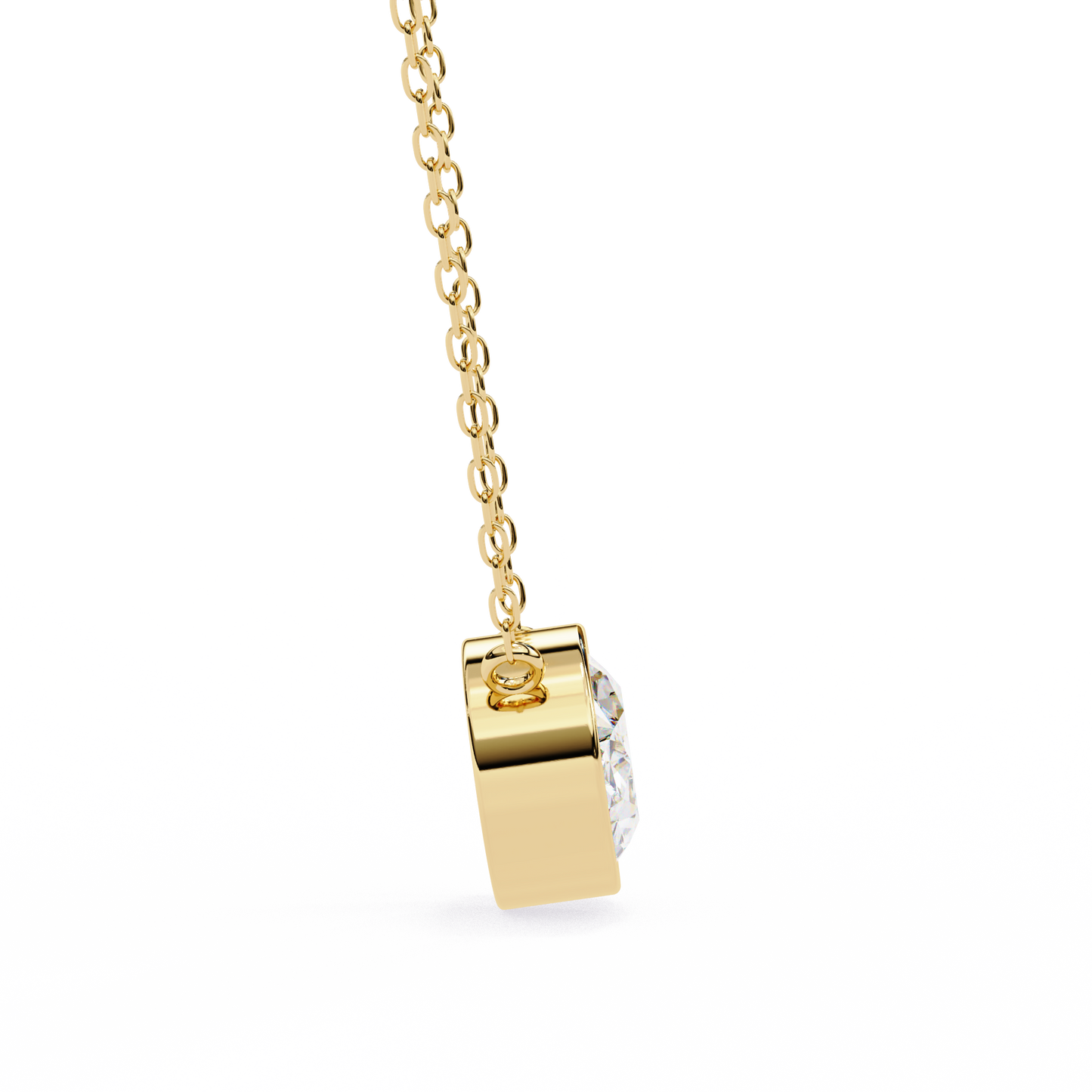 Noble Oval Diamond Pendant