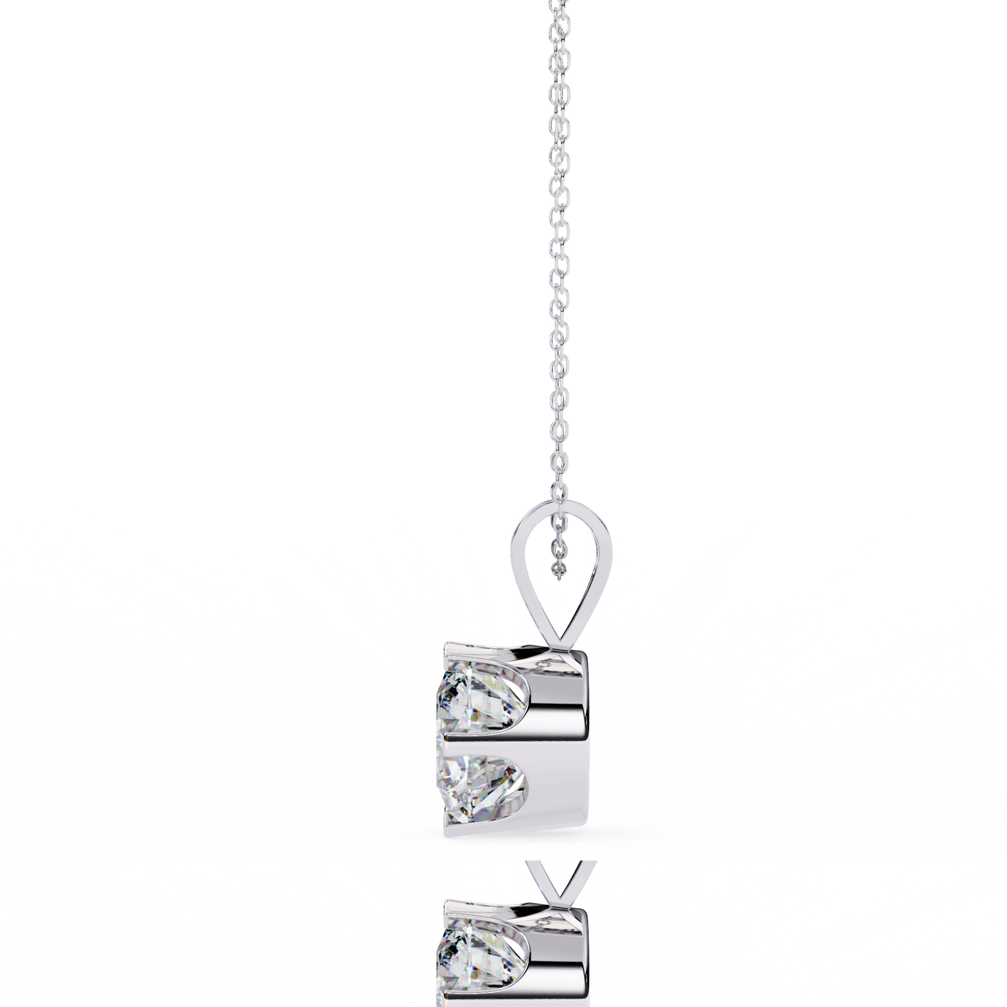 Auric Round Diamond Pendant (Chain Sold Separately)