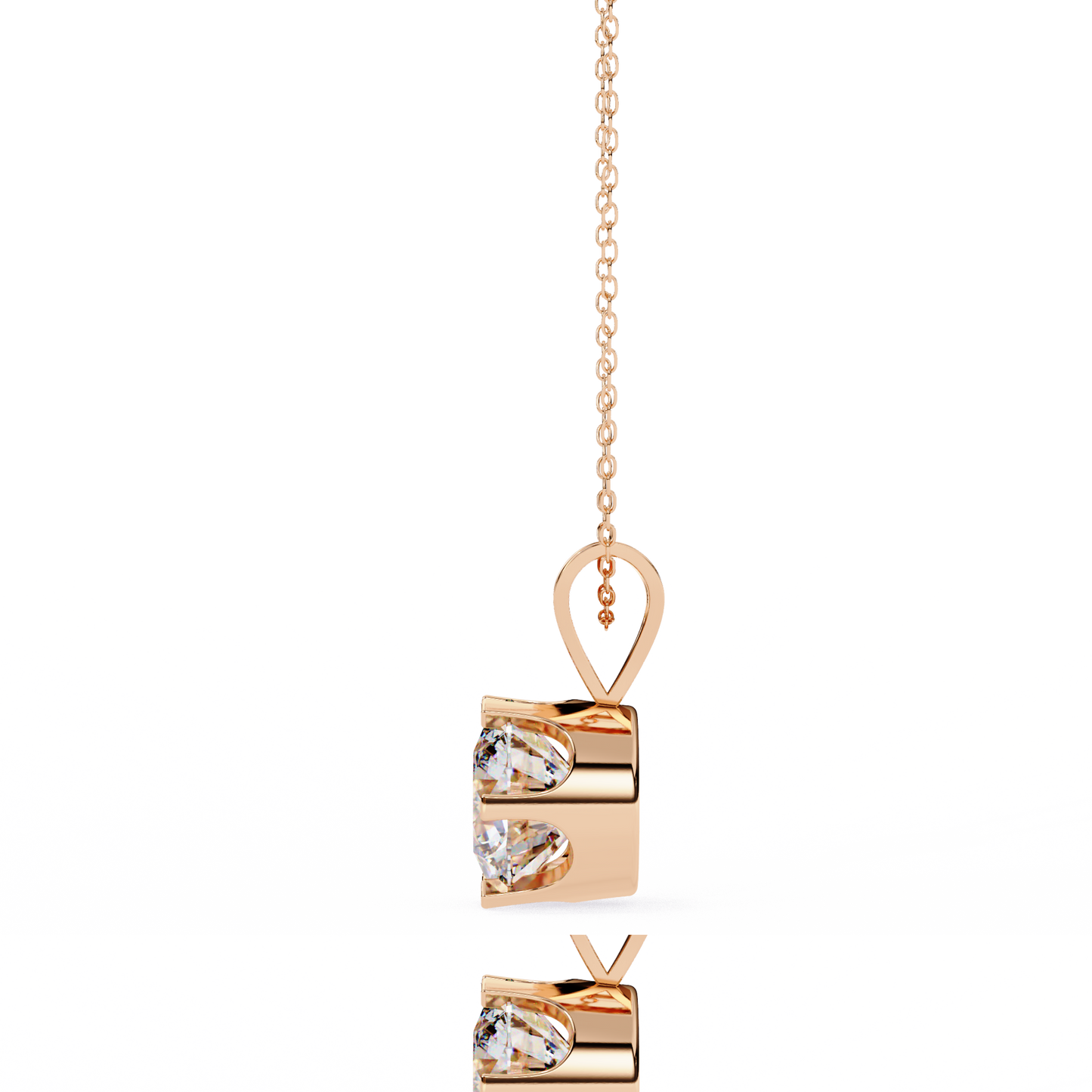 Auric Round Diamond Pendant (Chain Sold Separately)