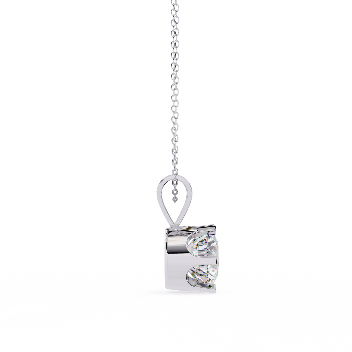 Auric Round Diamond Pendant (Chain Sold Separately)