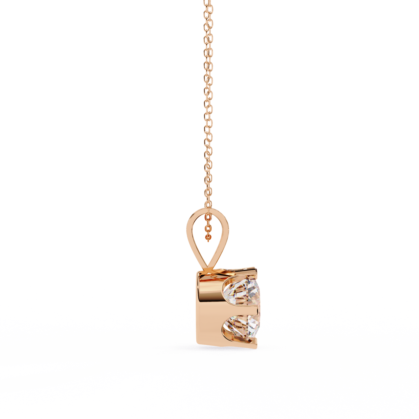 Auric Round Diamond Pendant (Chain Sold Separately)