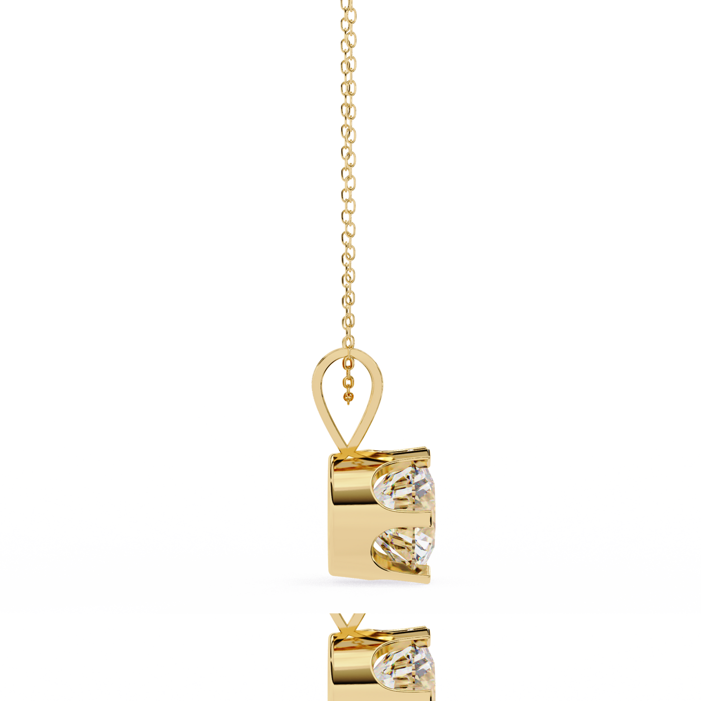 Auric Round Diamond Pendant (Chain Sold Separately)