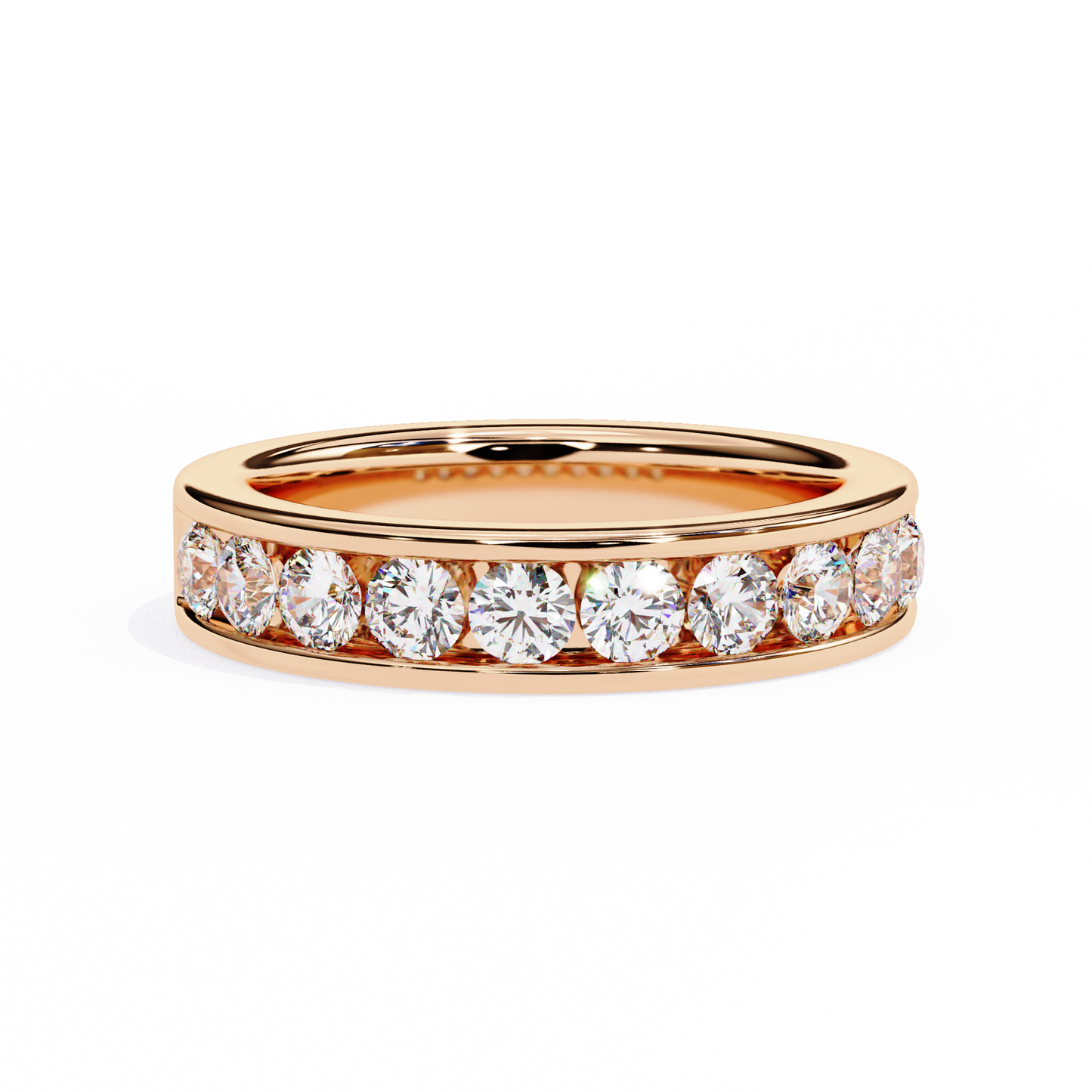 Heartline Round Diamond Ring