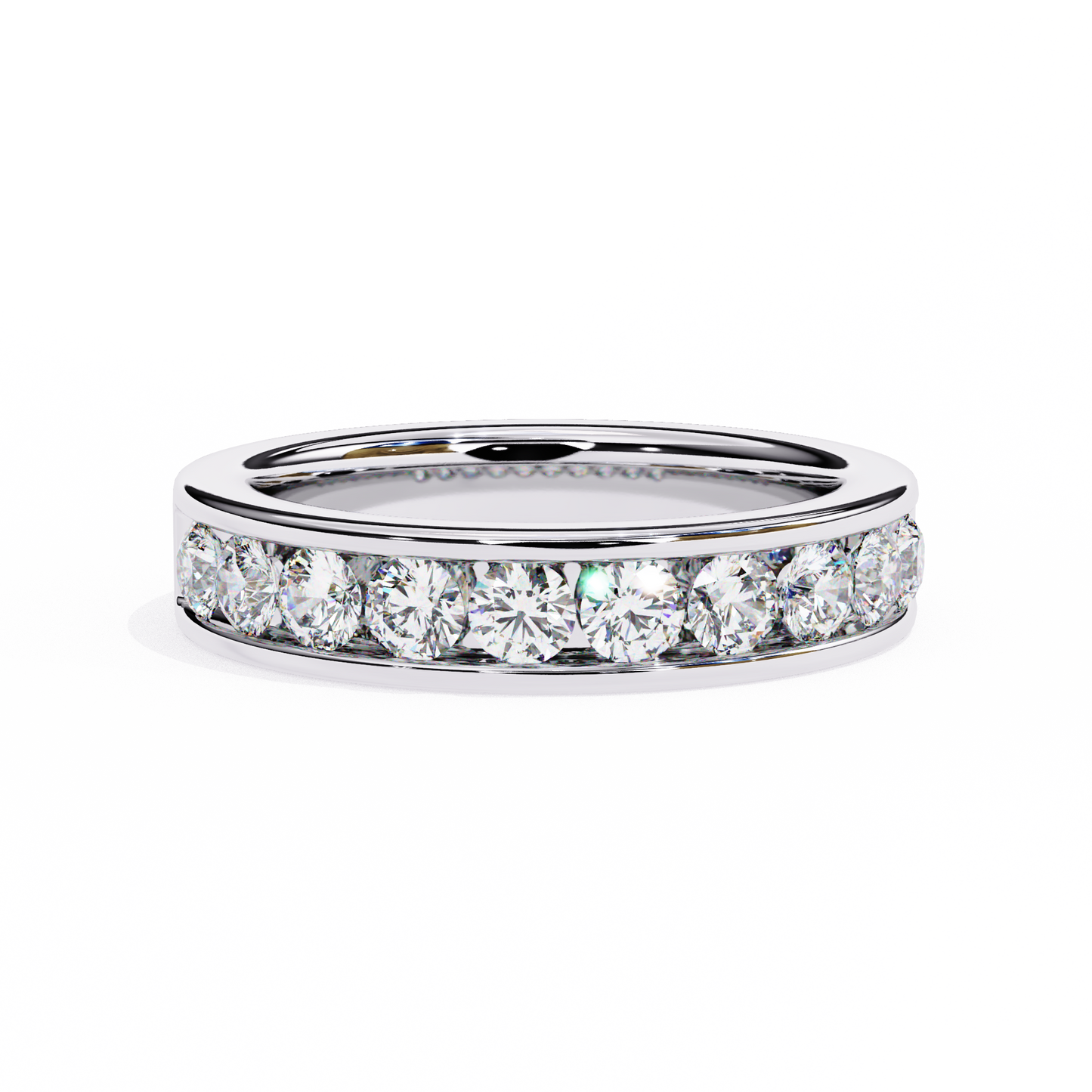 Heartline Round Diamond Ring