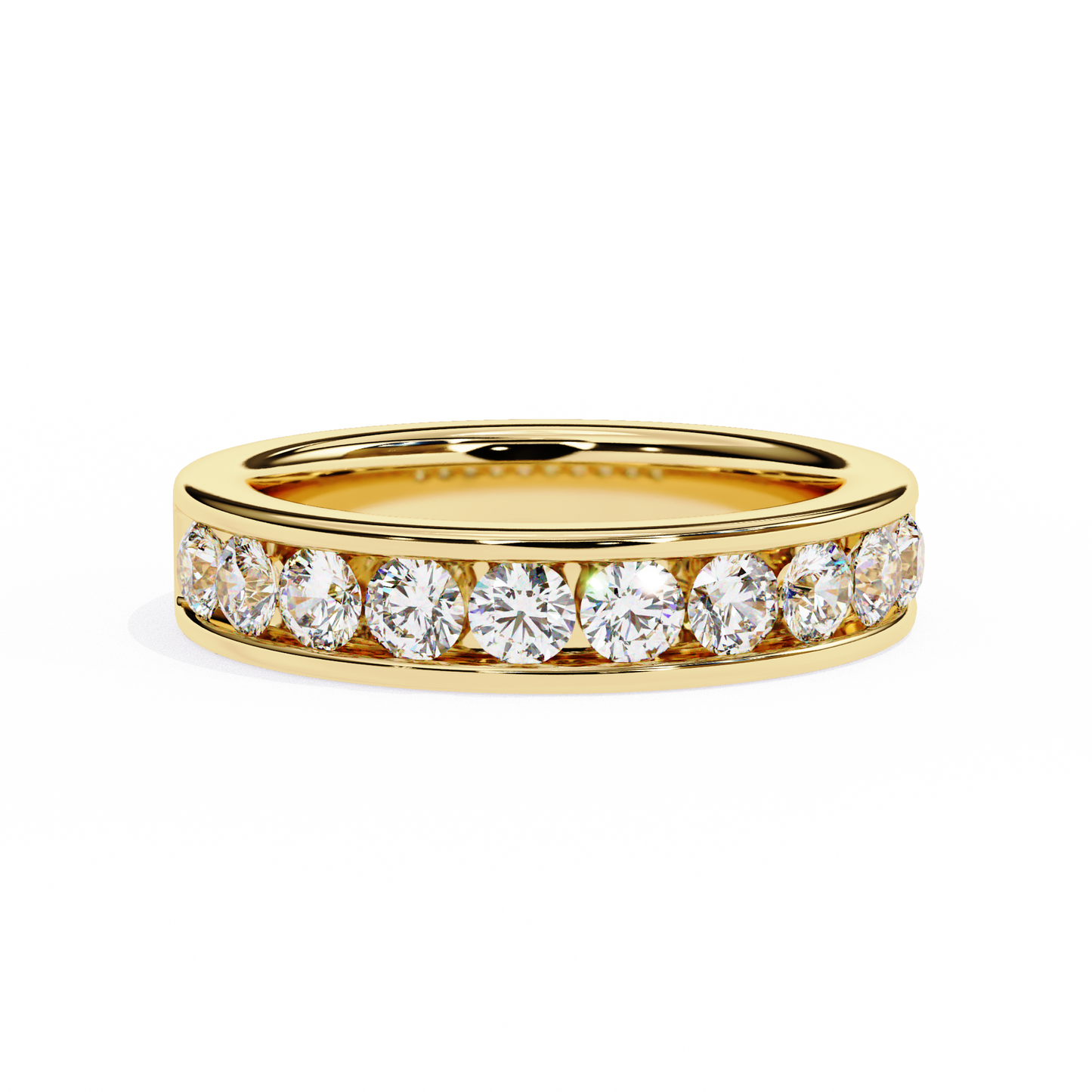 Heartline Round Diamond Ring