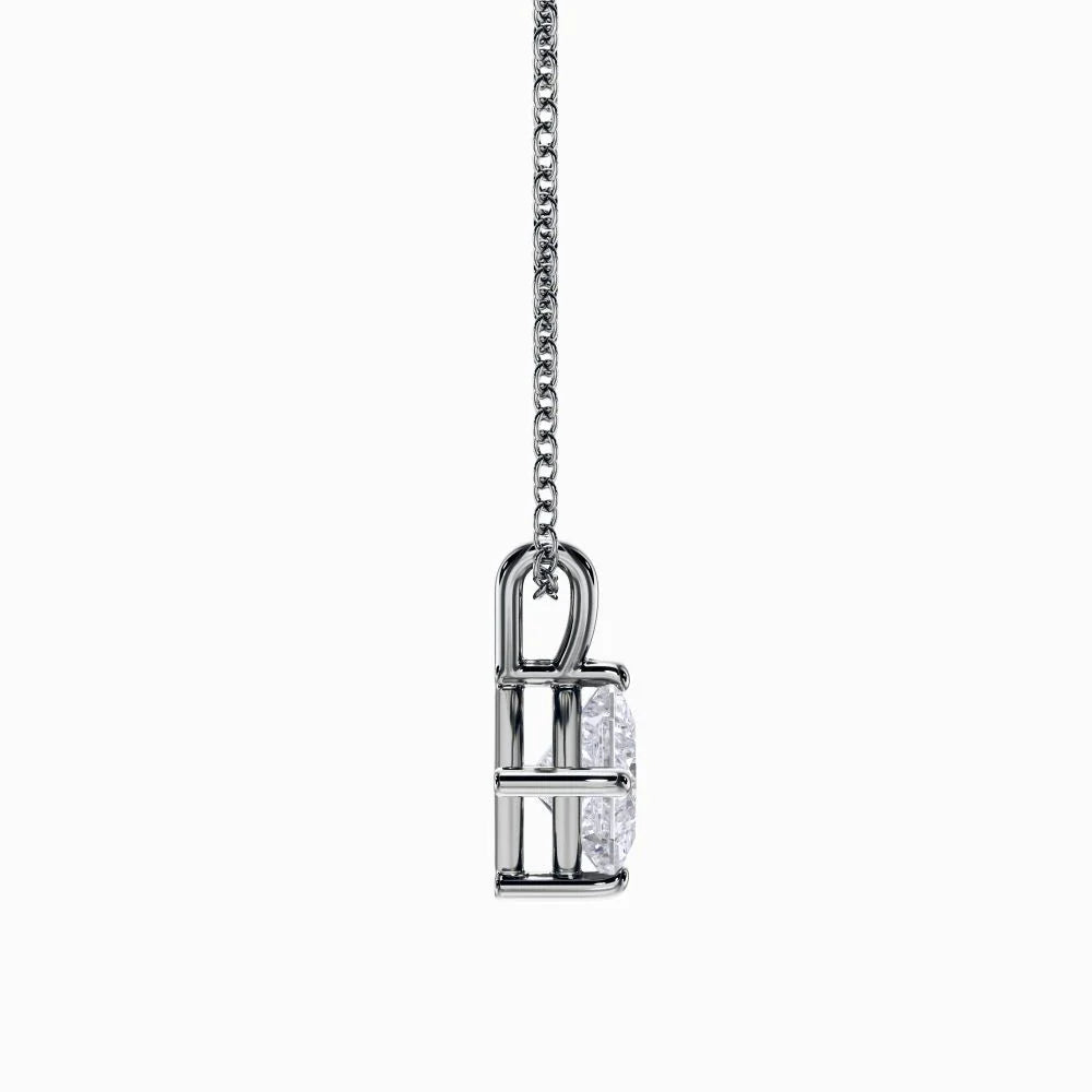 Princess Shape Lab Grown Diamond Pendant D VVS2