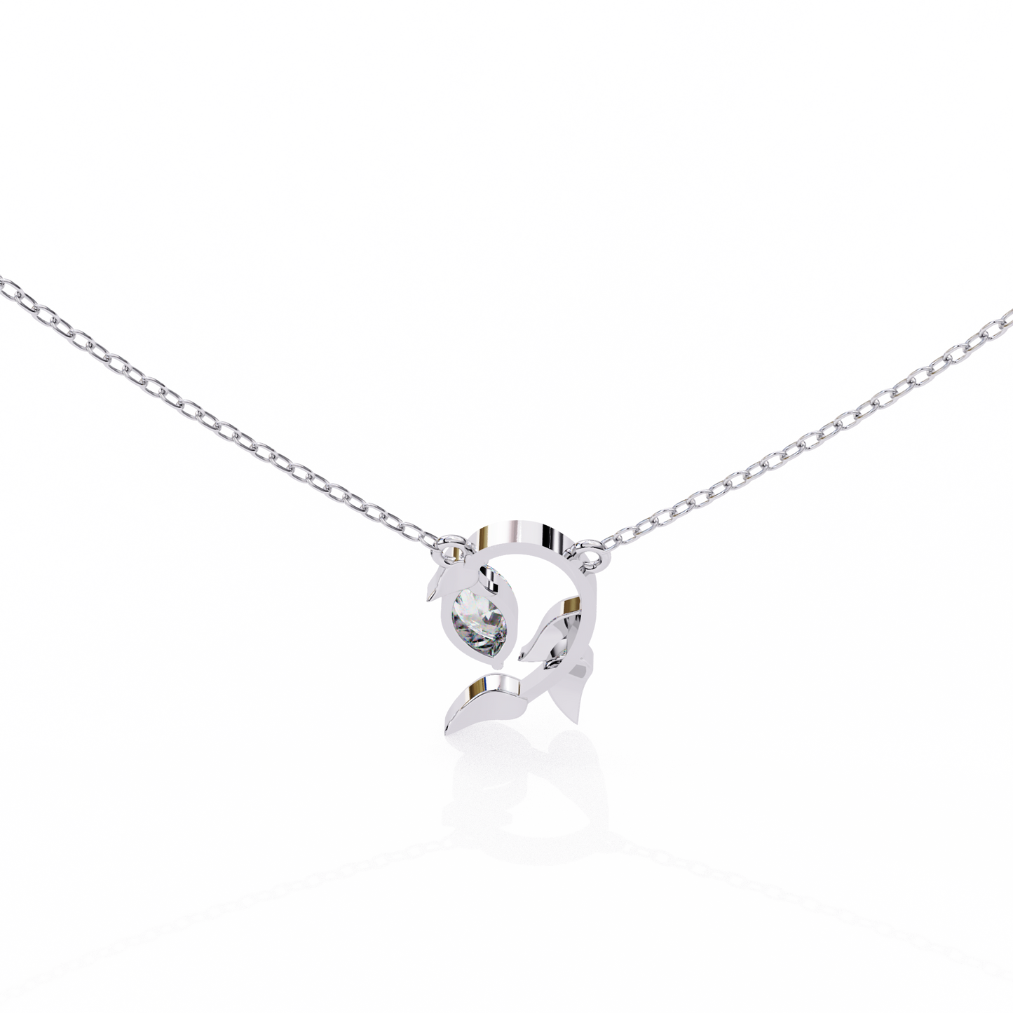 Bound Marquise Diamond Pendant