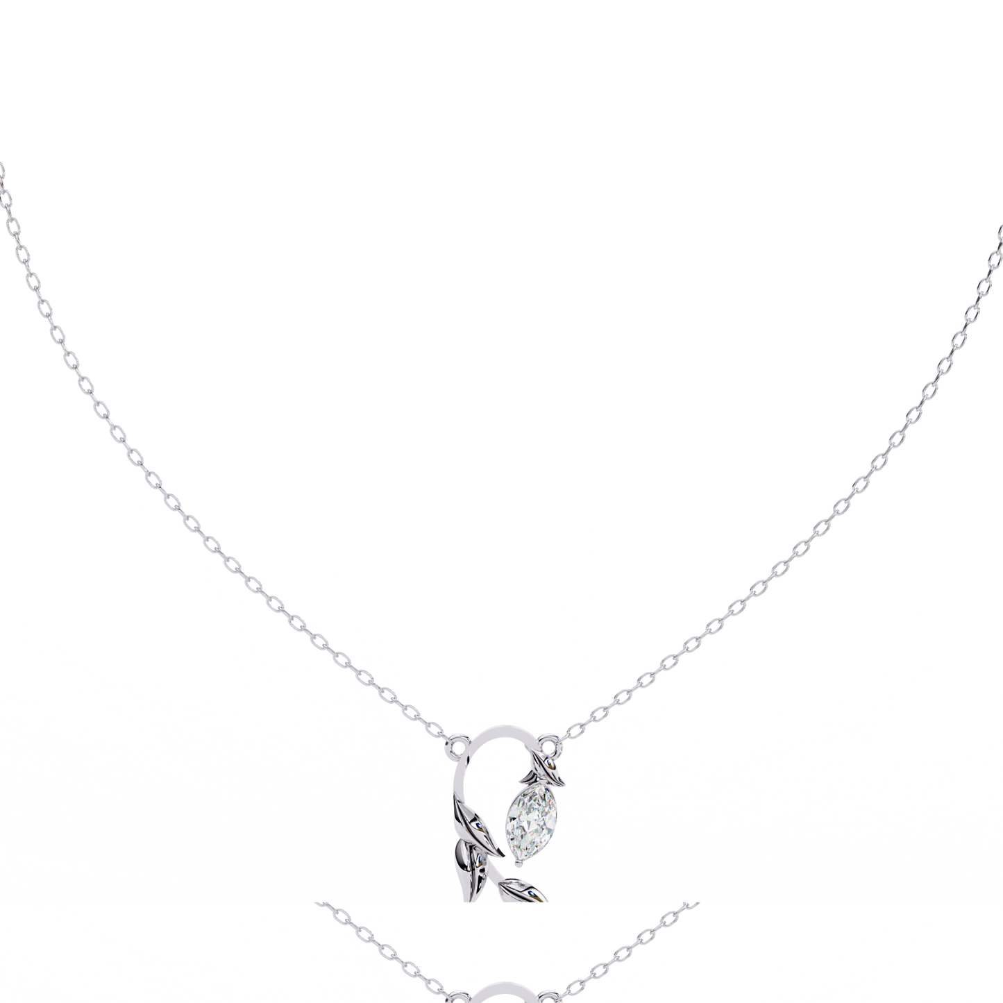 Bound Marquise Diamond Pendant