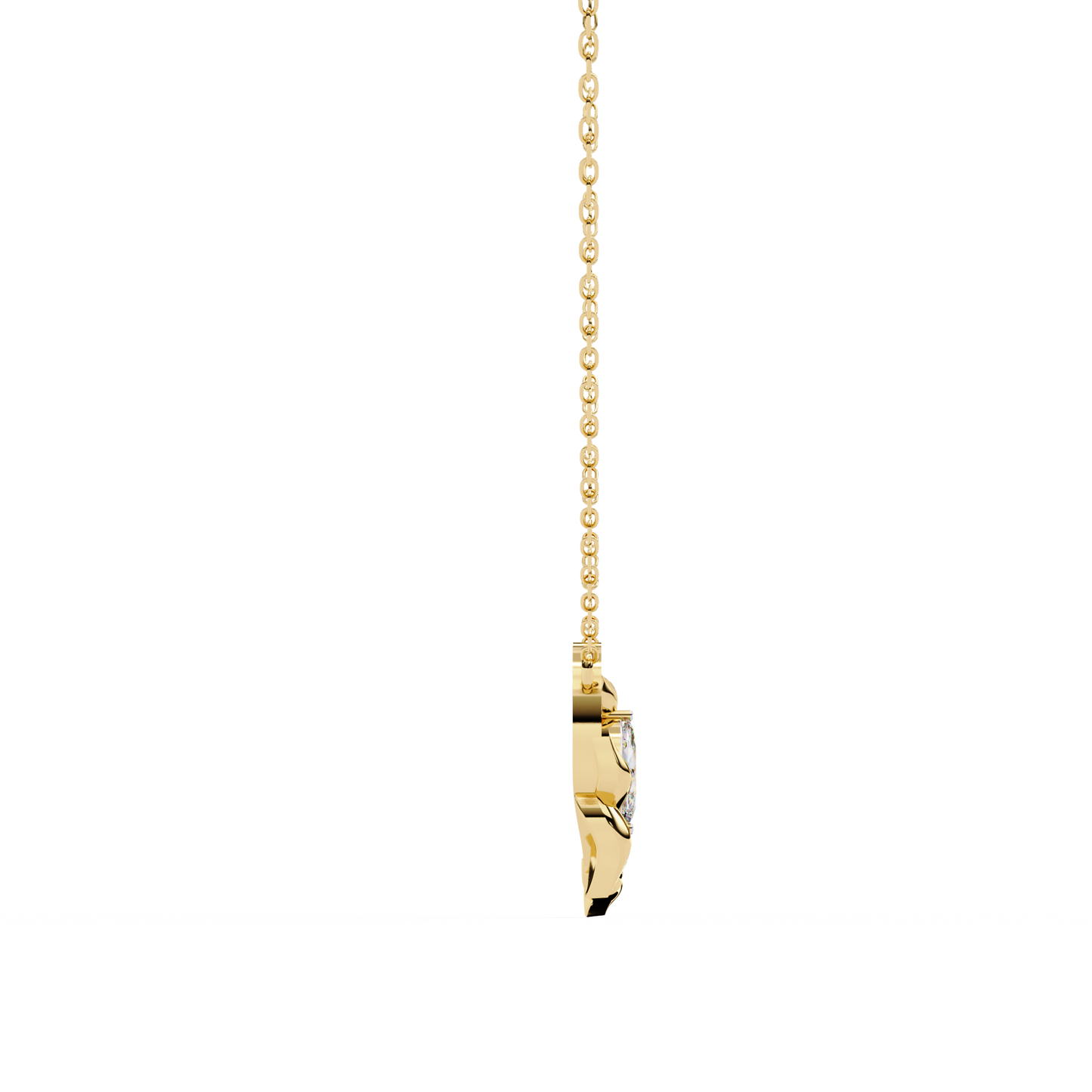 Bound Marquise Diamond Pendant