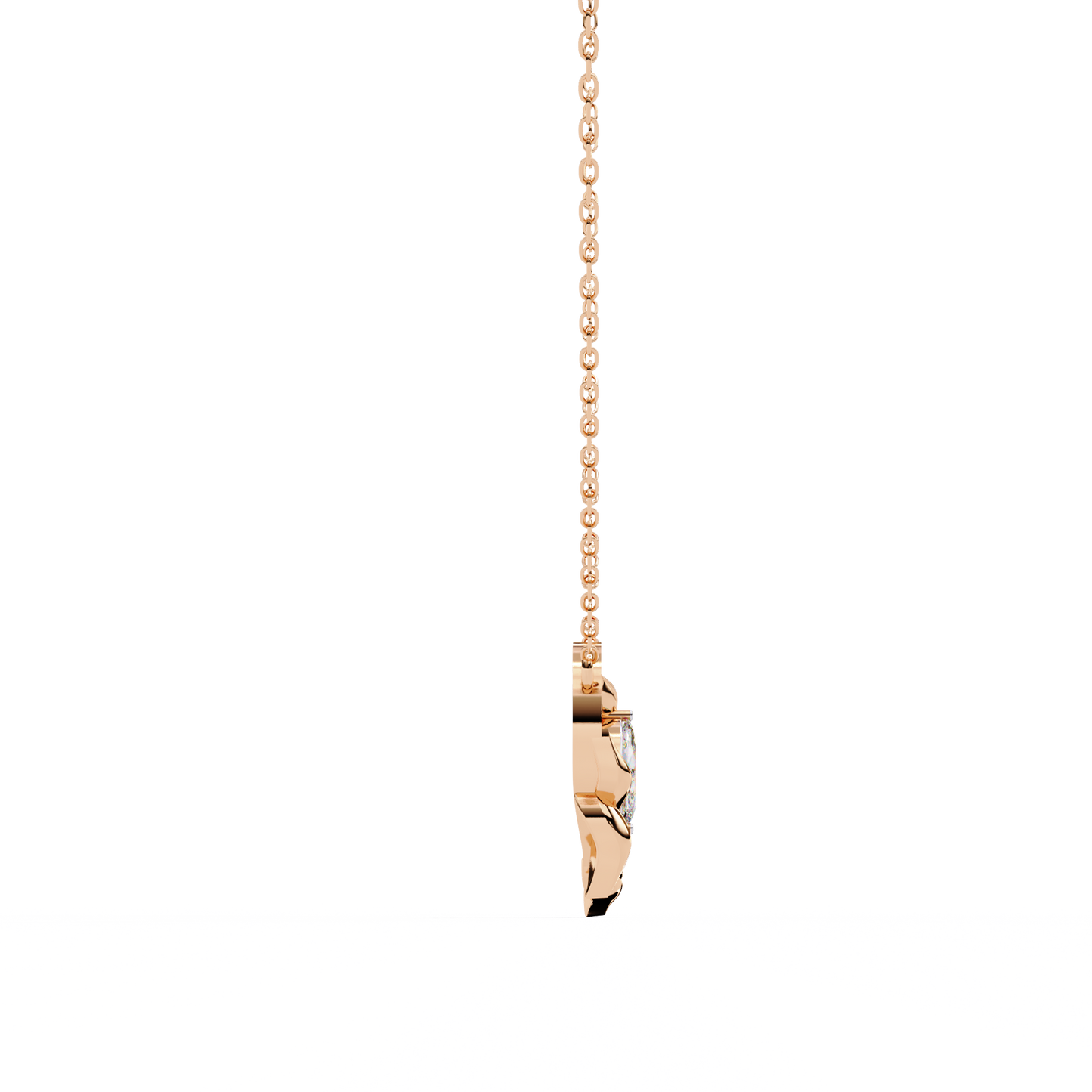 Bound Marquise Diamond Pendant