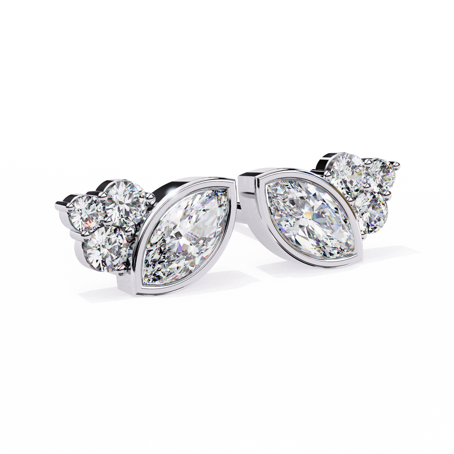 Flare Marquise Diamond Earrings