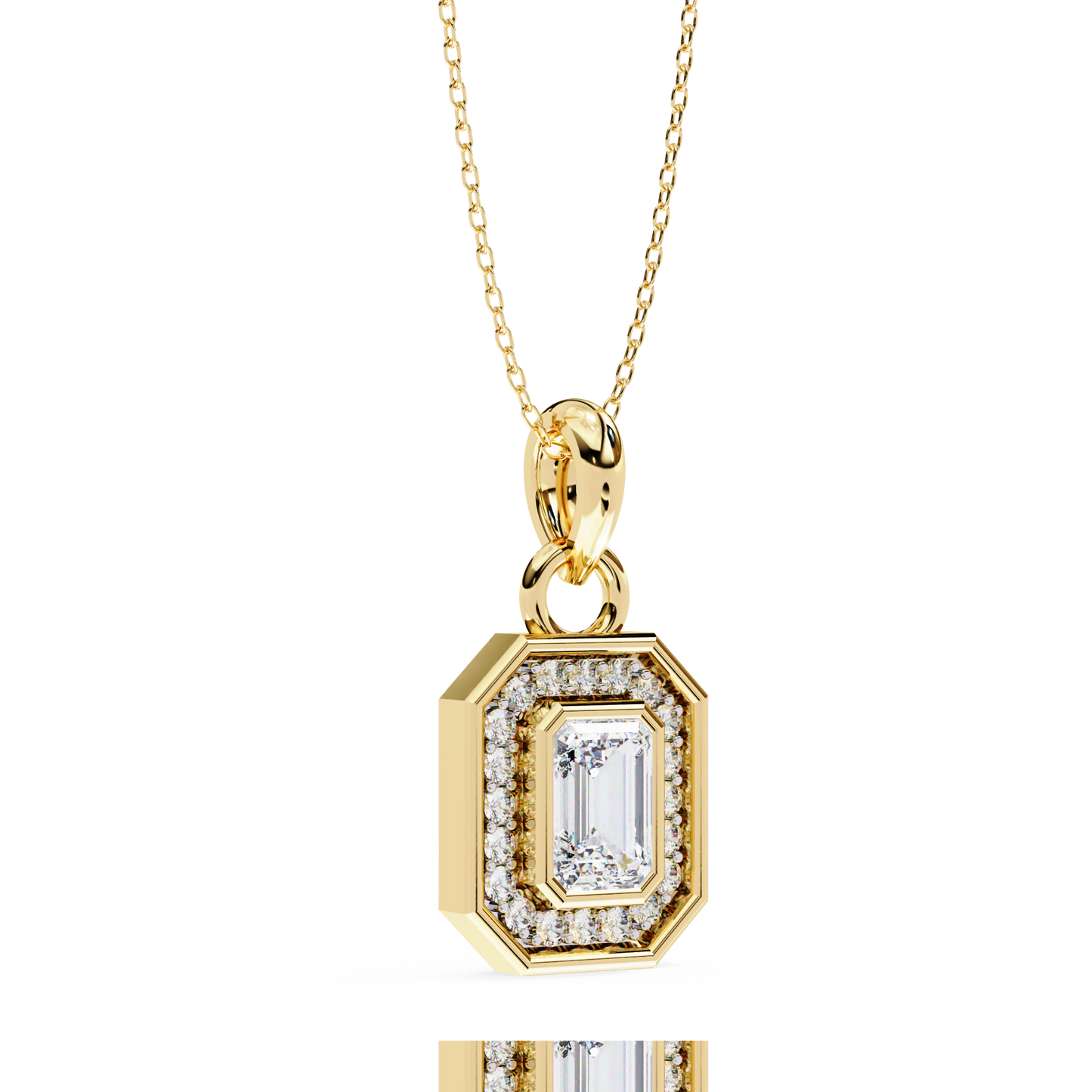 Aura Emerald Diamond Pendant (Chain Sold Separately)