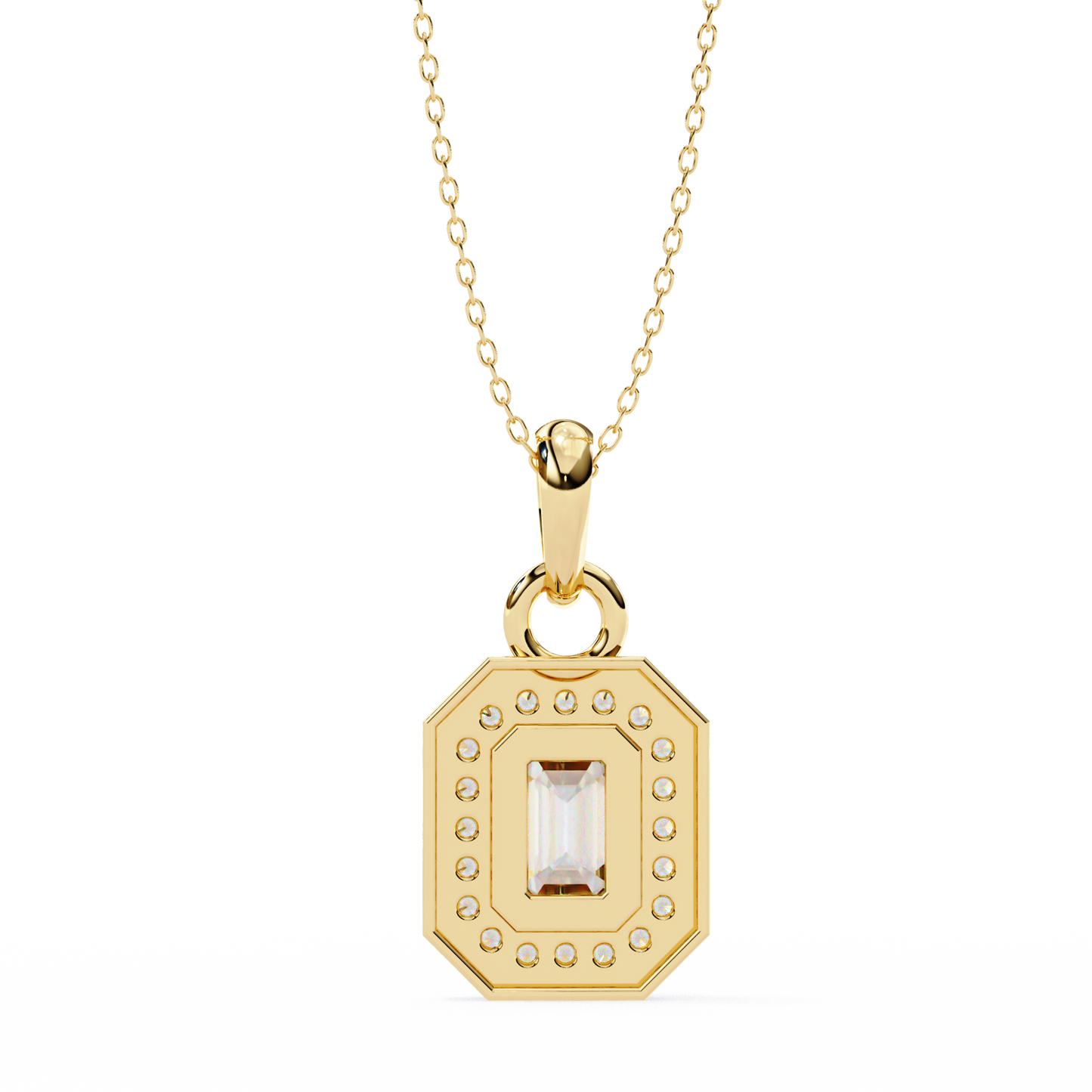 Aura Emerald Diamond Pendant (Chain Sold Separately)