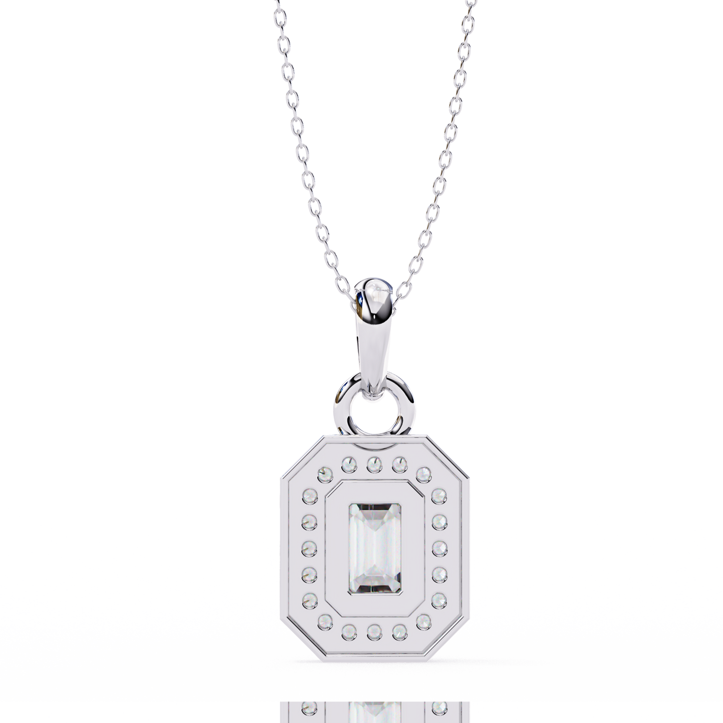 Aura Emerald Diamond Pendant (Chain Sold Separately)