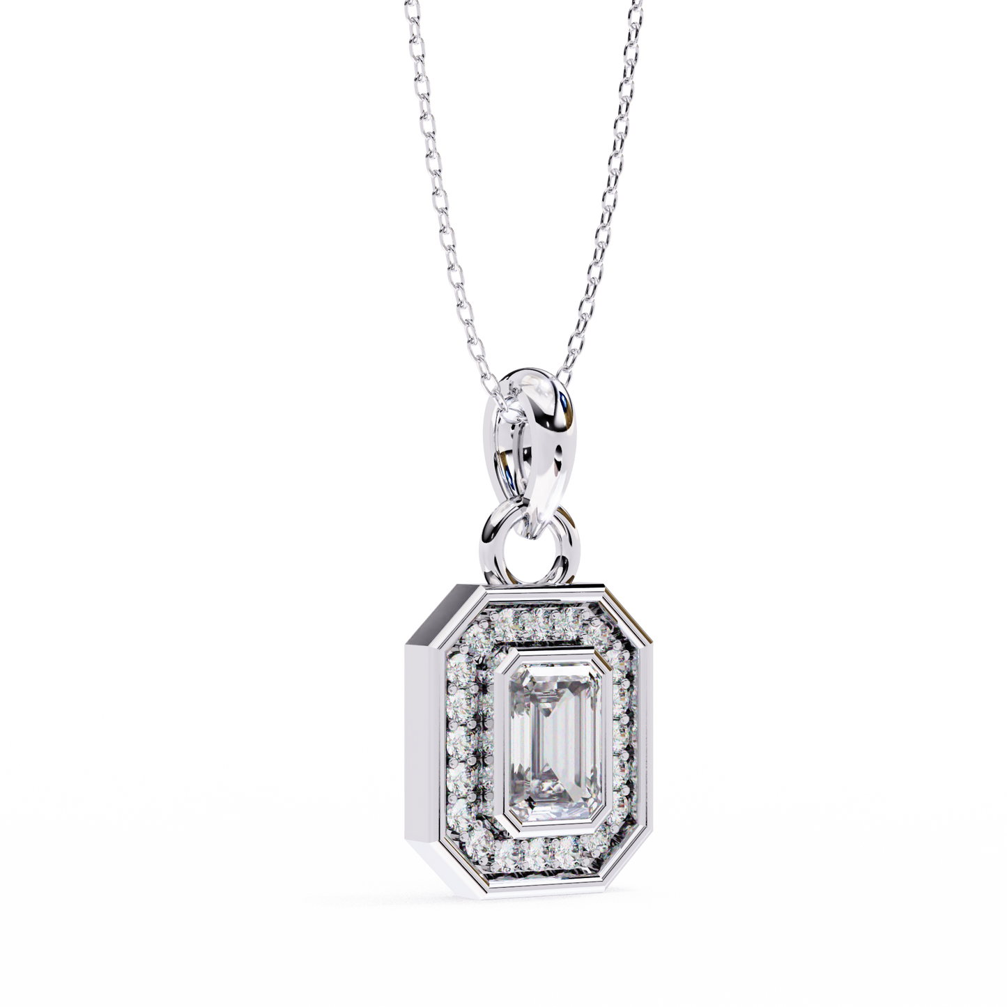 Aura Emerald Diamond Pendant (Chain Sold Separately)