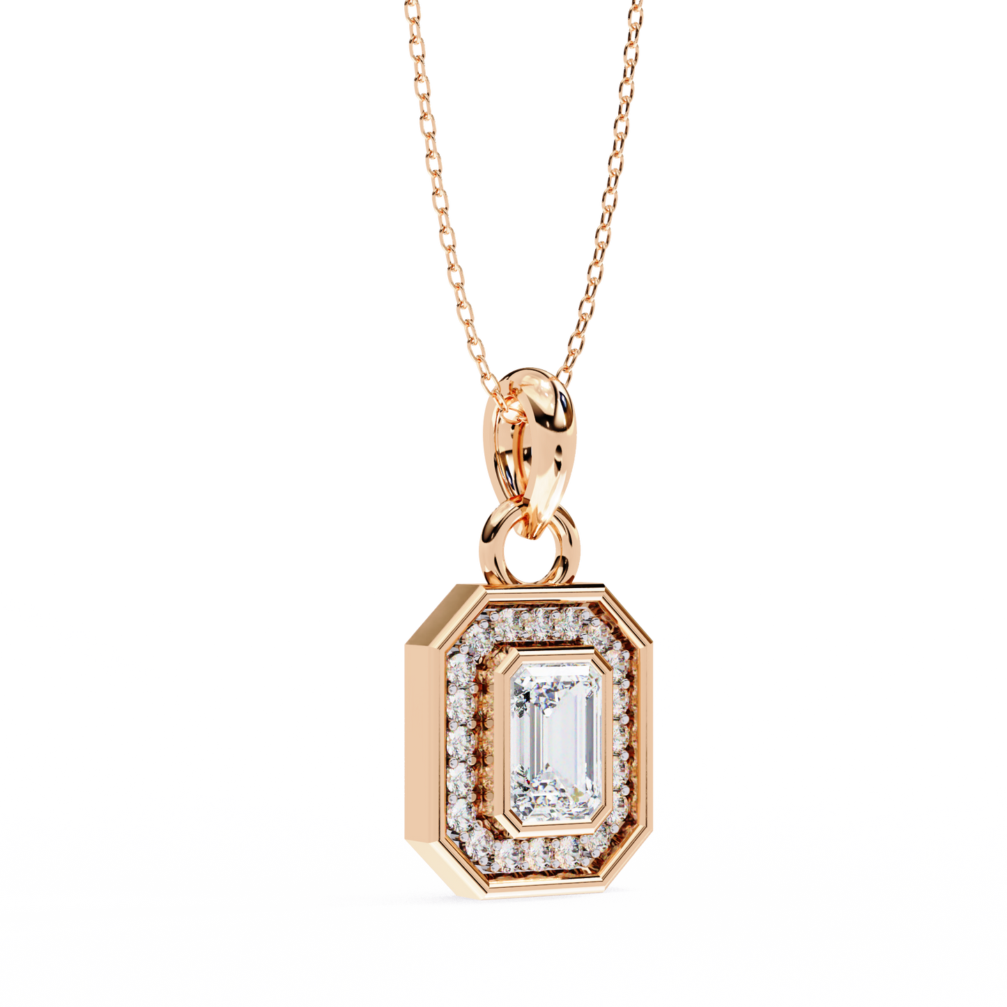 Aura Emerald Diamond Pendant (Chain Sold Separately)