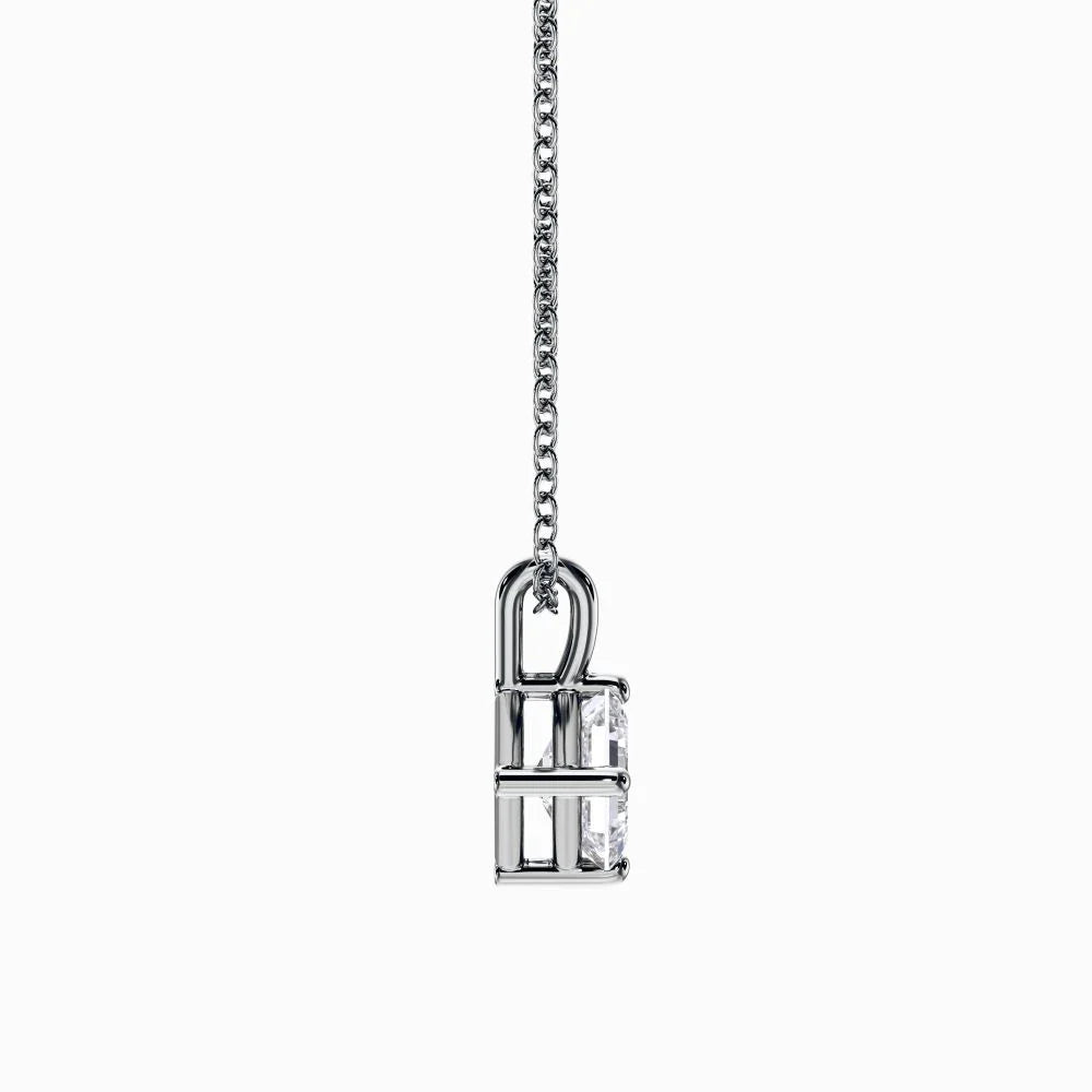 Asscher Shape Lab Grown Diamond Pendant D VVS2