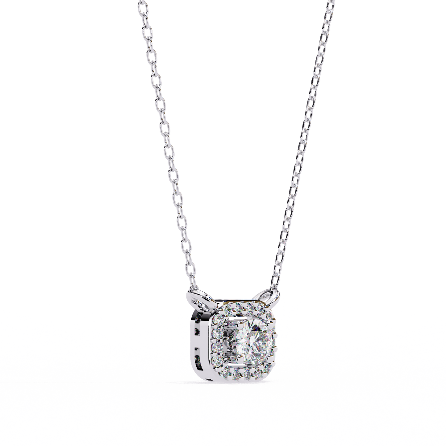 Celestial Cushion Diamond Pendant