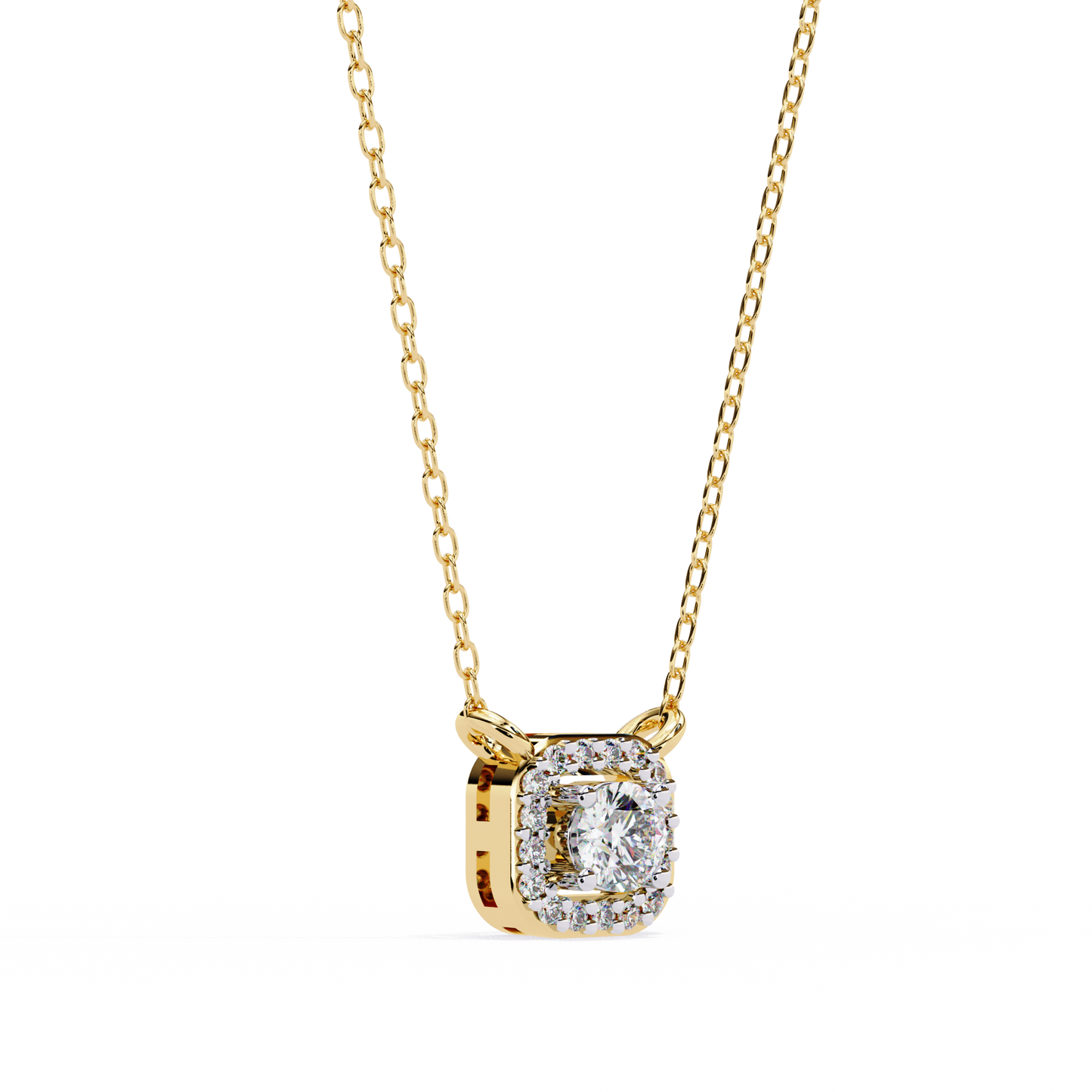 Celestial Cushion Diamond Pendant