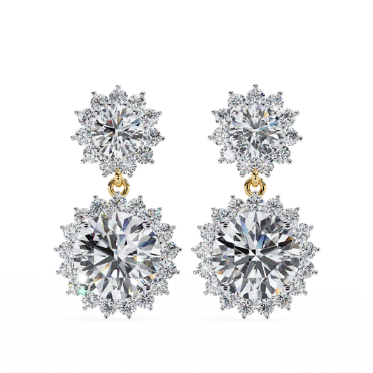 Valentina Round Diamond Earrings