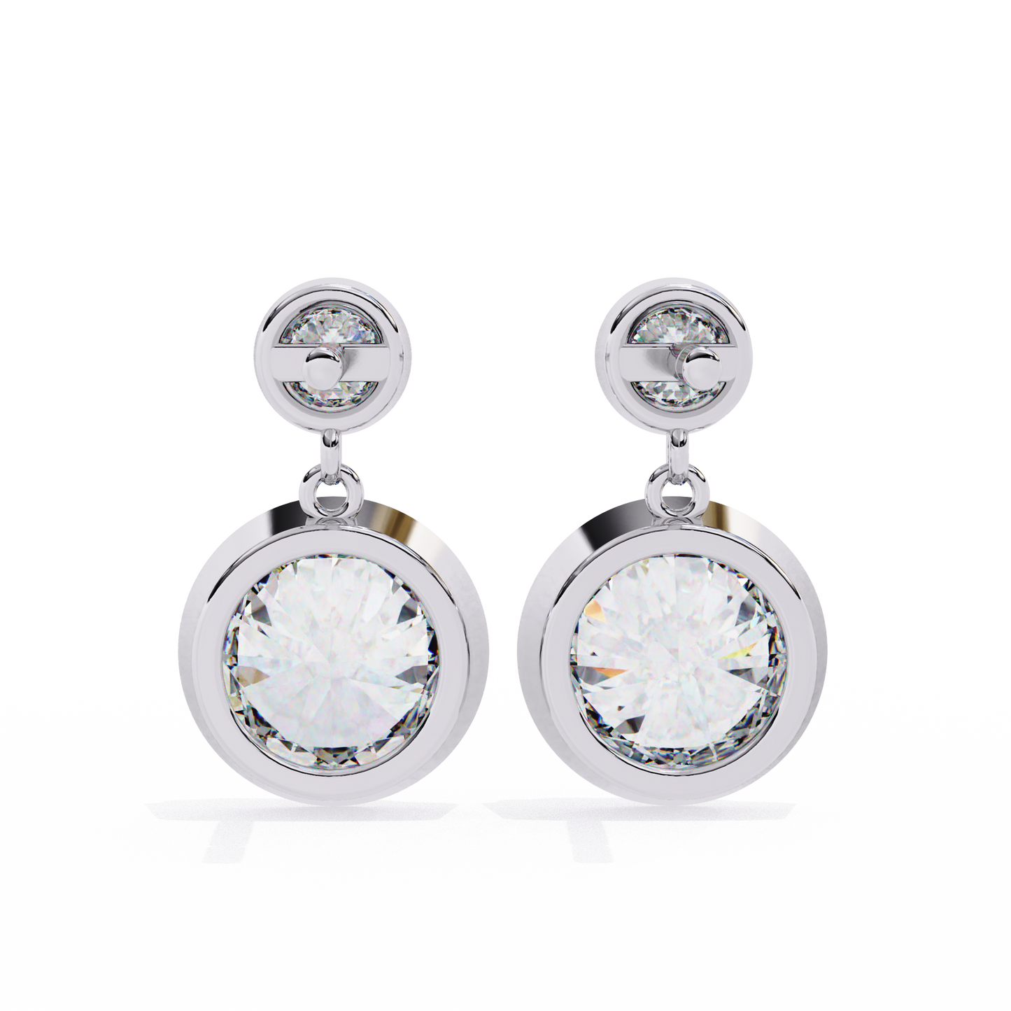 Evoke Drop Diamond Earrings
