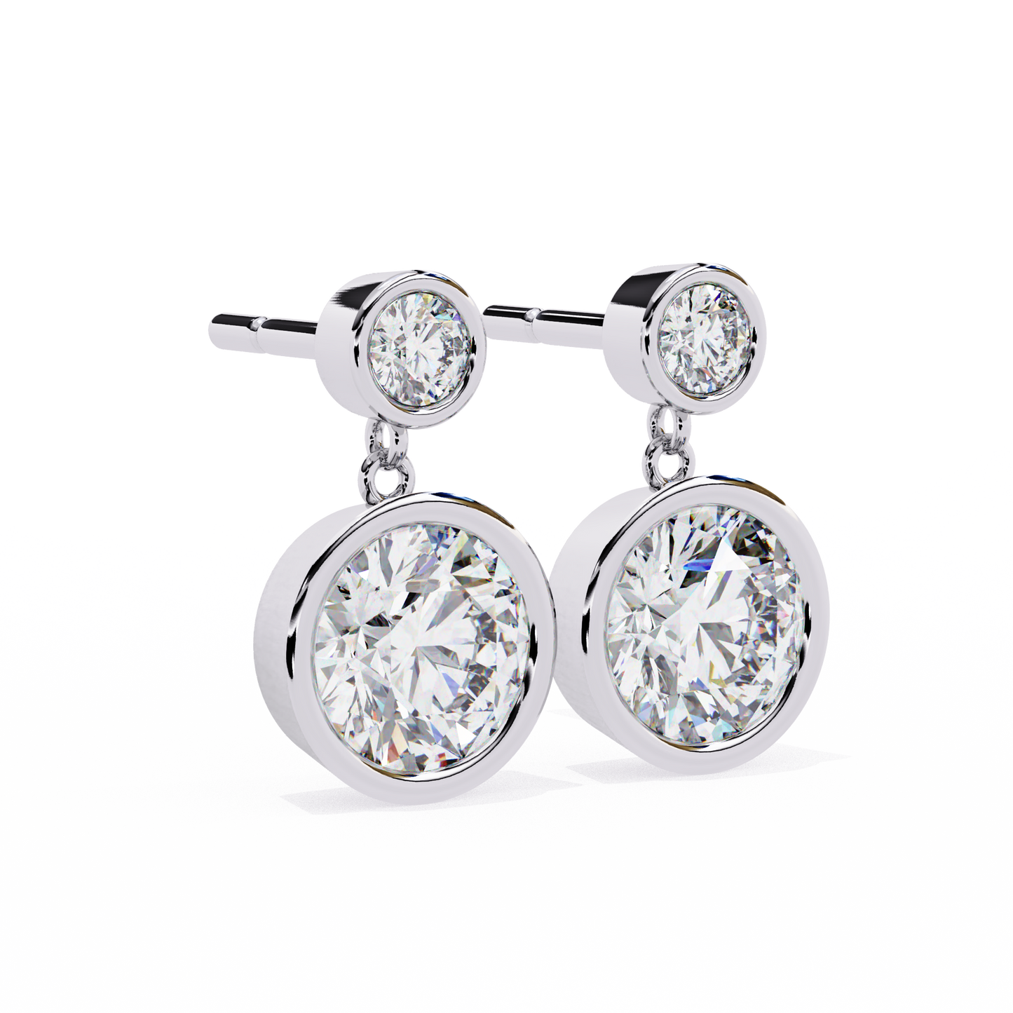 Evoke Drop Diamond Earrings