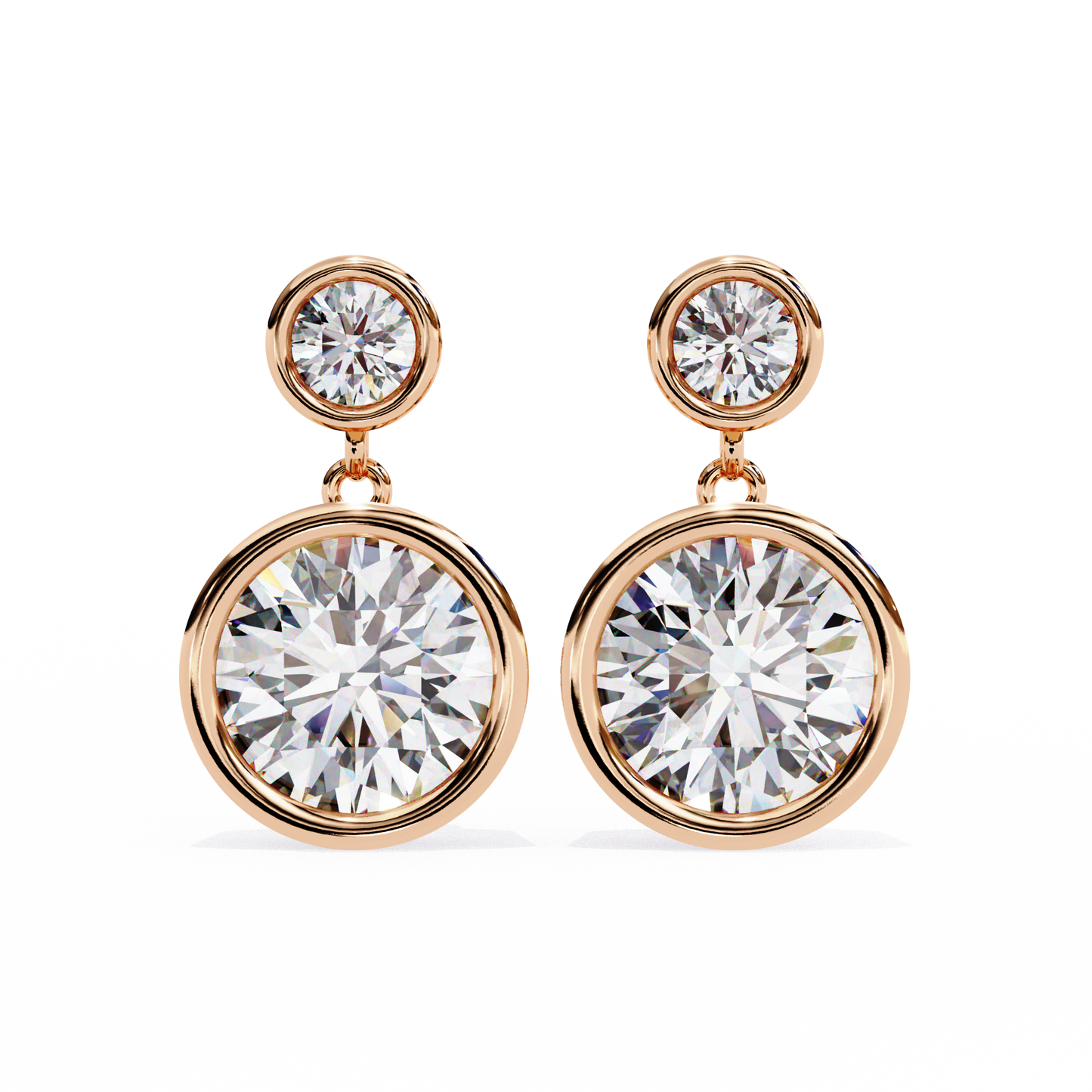 Evoke Drop Diamond Earrings