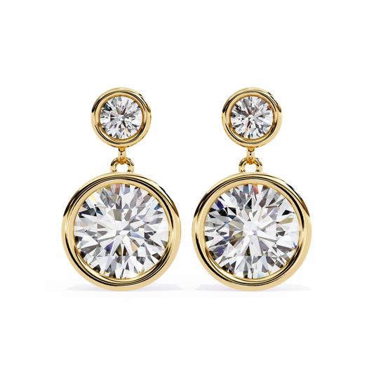 Evoke Drop Diamond Earrings