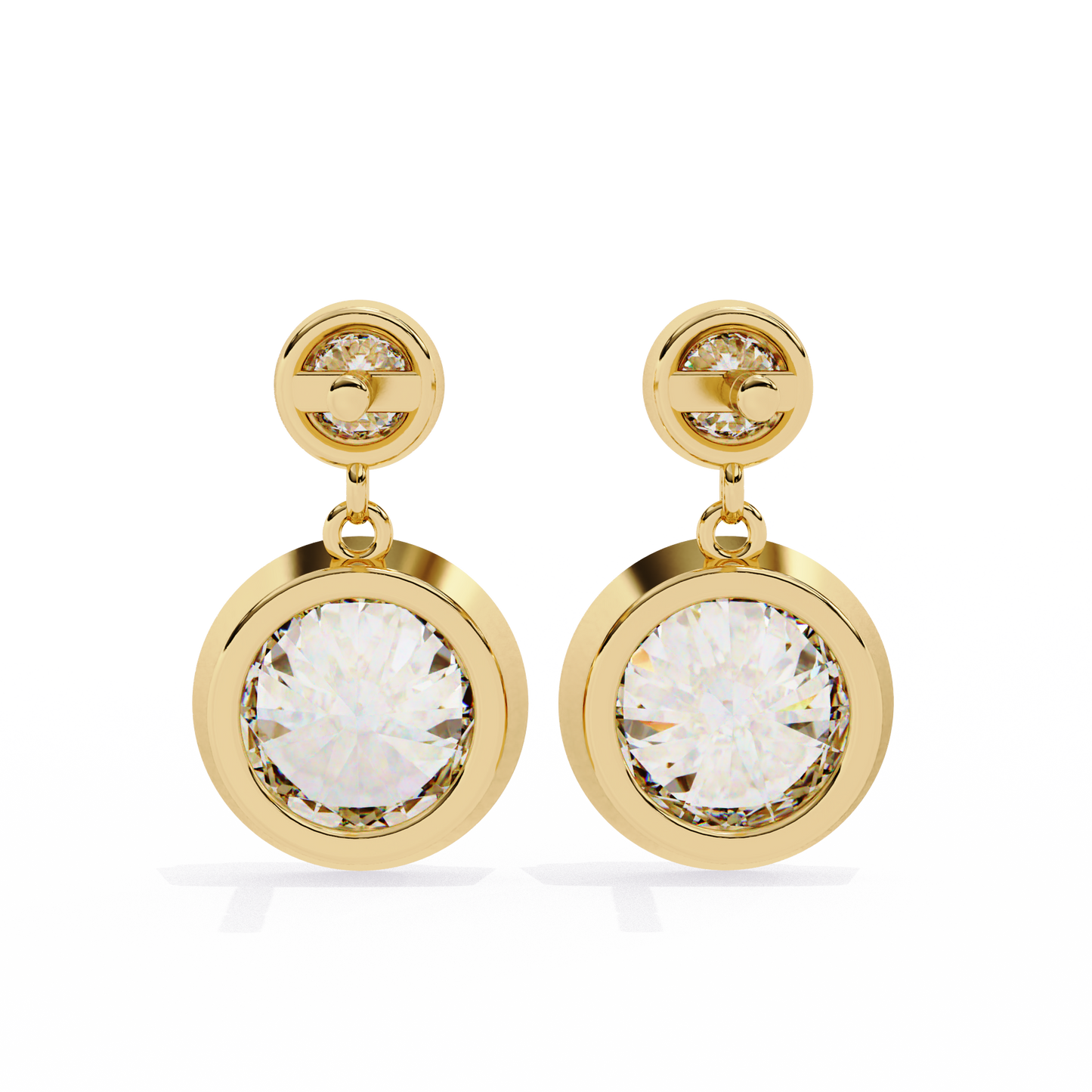 Evoke Drop Diamond Earrings