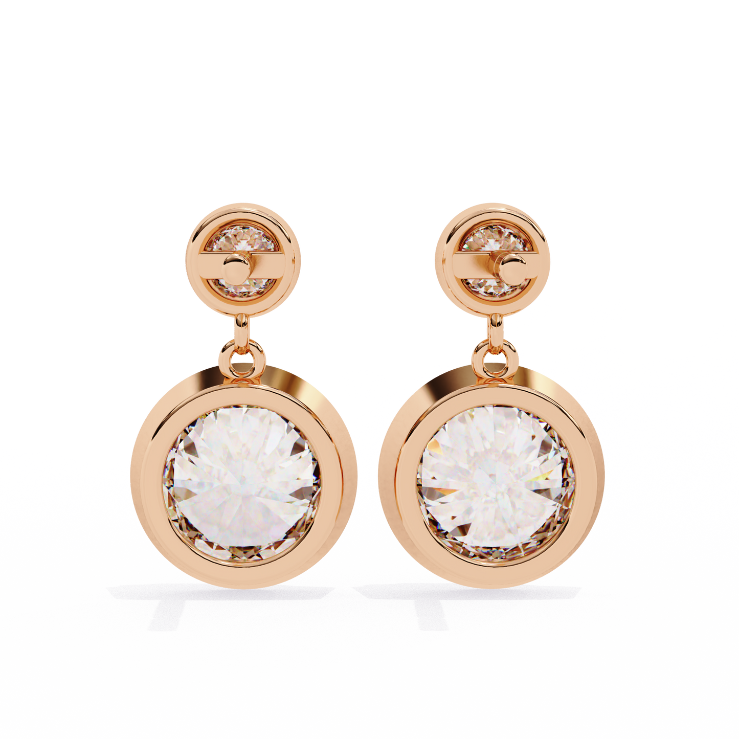 Evoke Drop Diamond Earrings