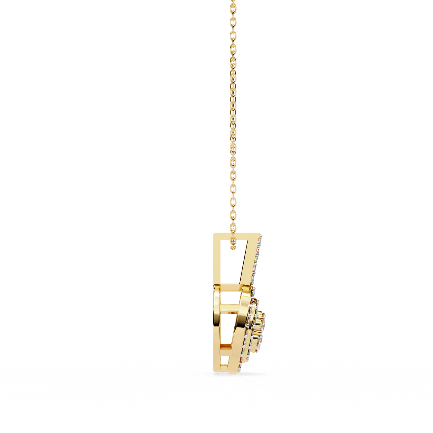 Buttercup Round Diamond Pendant (Chain Sold Separately)