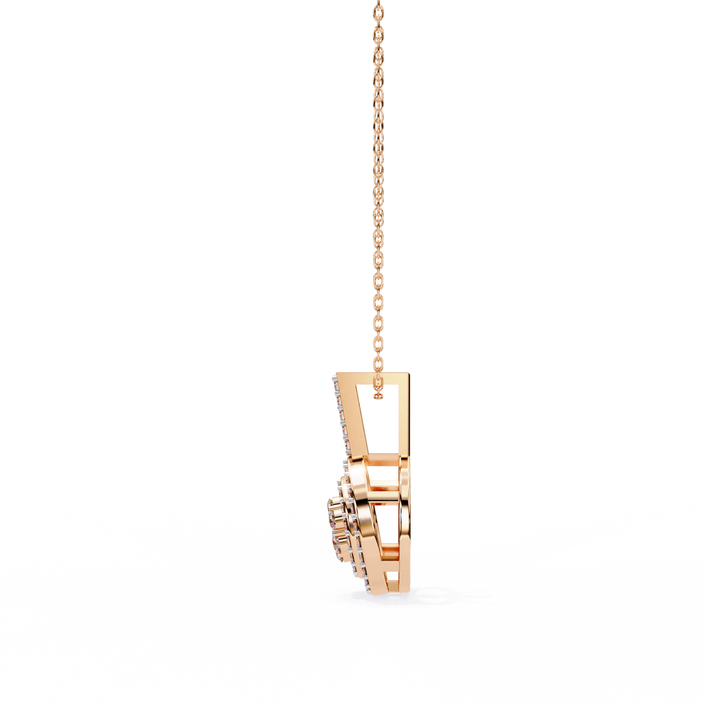 Buttercup Round Diamond Pendant (Chain Sold Separately)