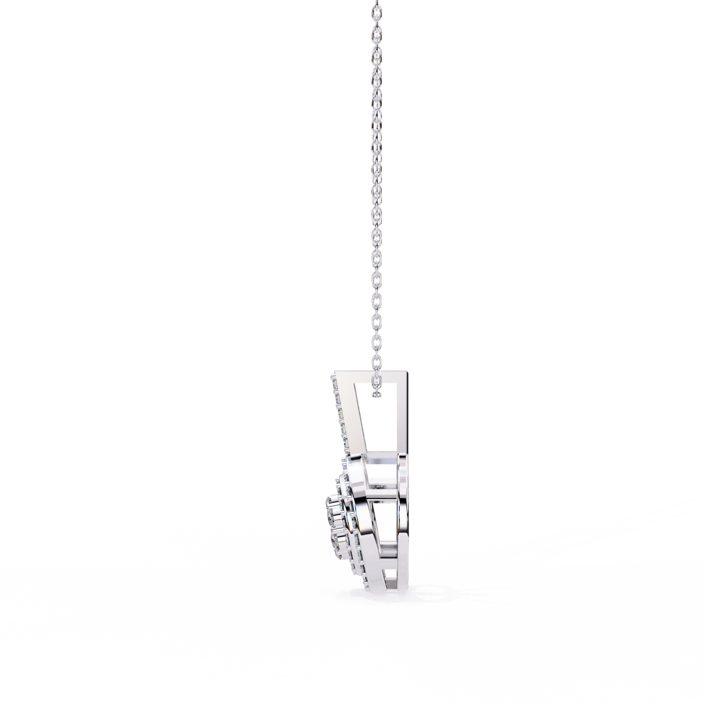 Buttercup Round Diamond Pendant (Chain Sold Separately)