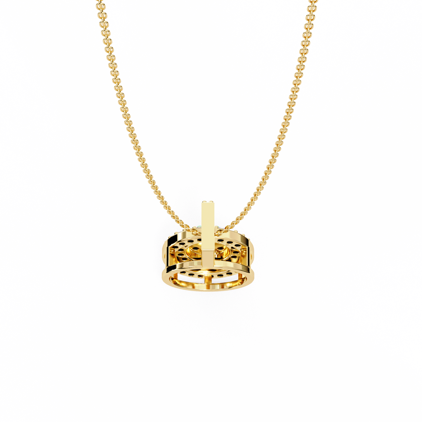Buttercup Round Diamond Pendant (Chain Sold Separately)