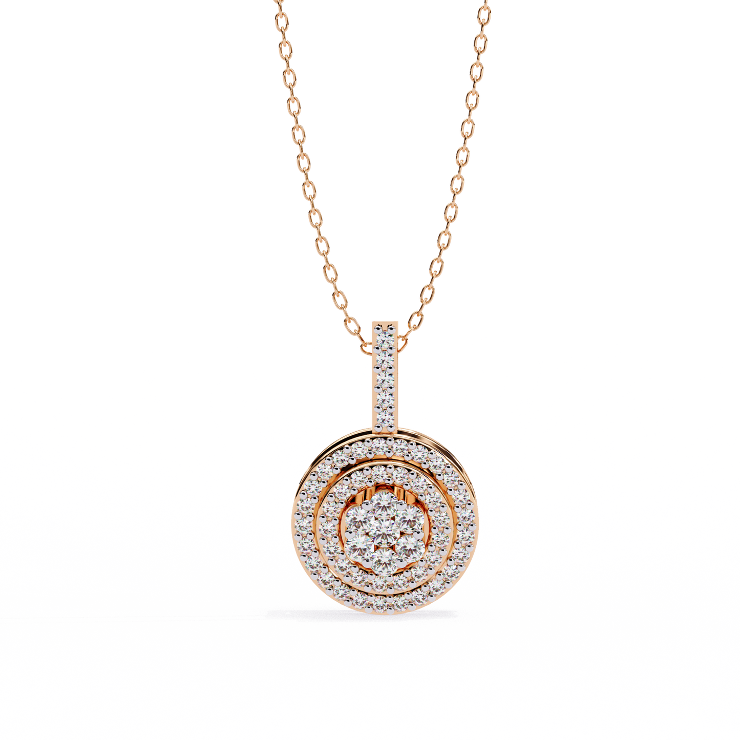 Buttercup Round Diamond Pendant (Chain Sold Separately)